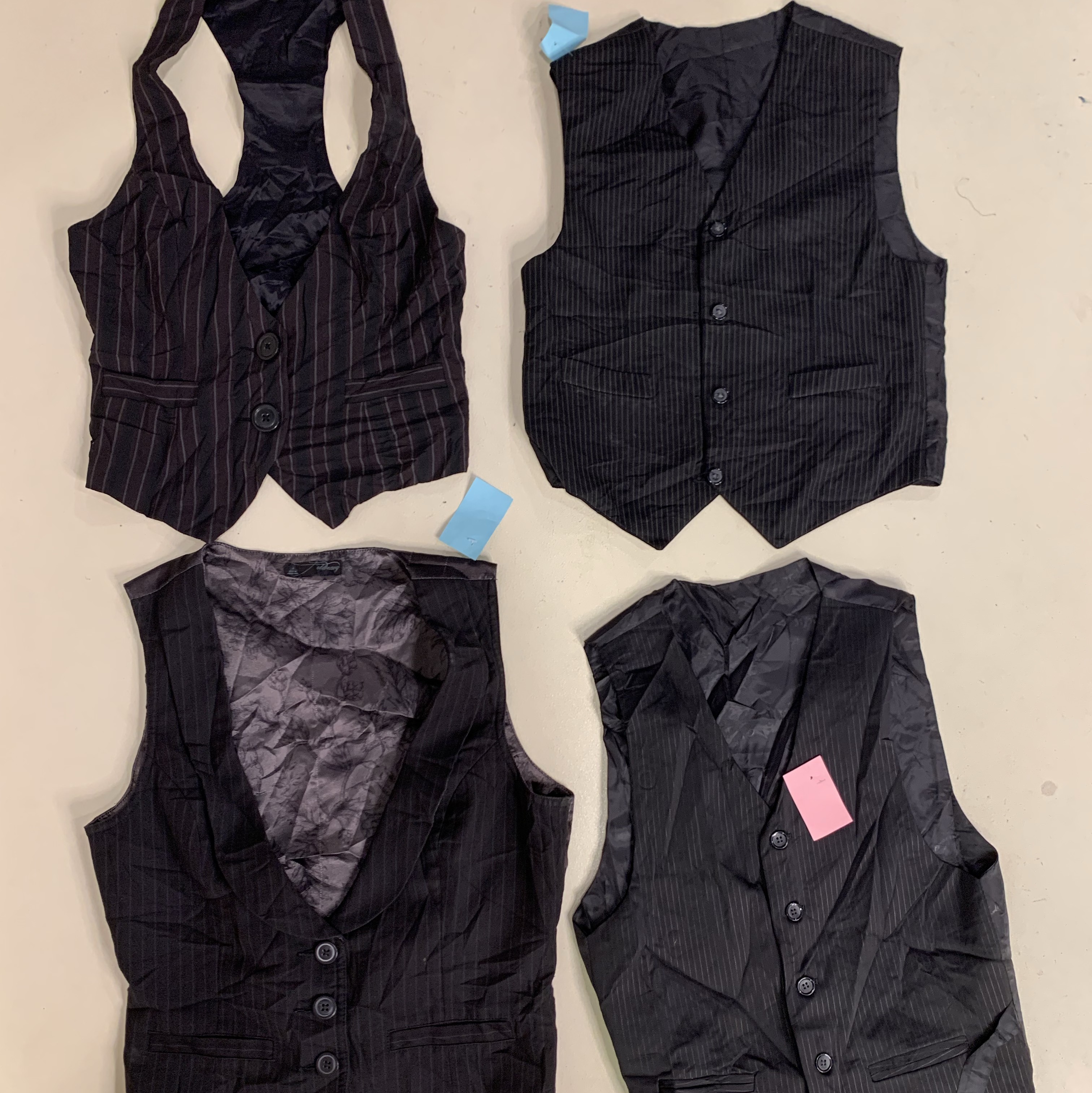 Y2K Monochrome Waistcoats ( F736 ) Bulk Vintage Wholesale fleek