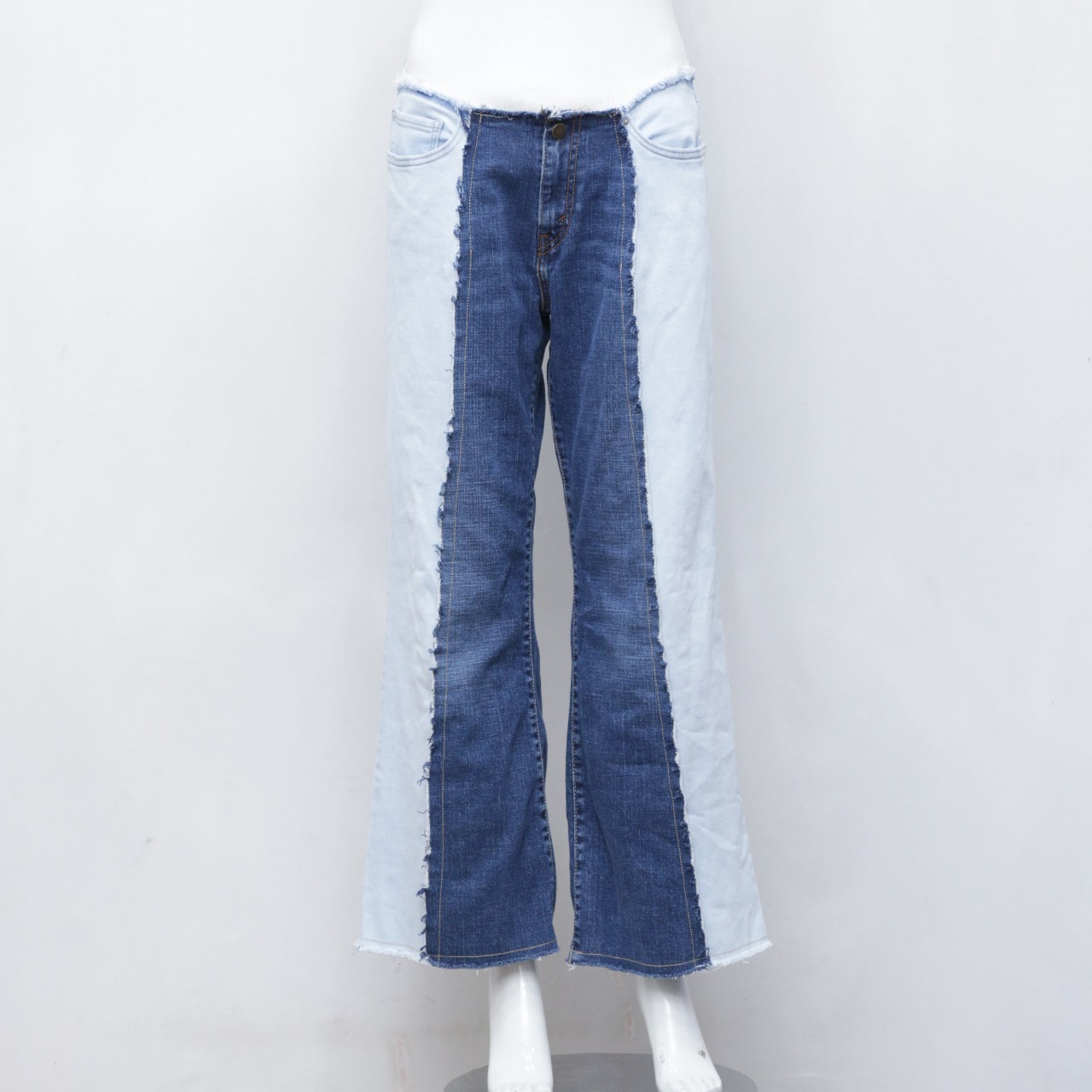 Upcycled Levi's Two Tone Beltless Pants