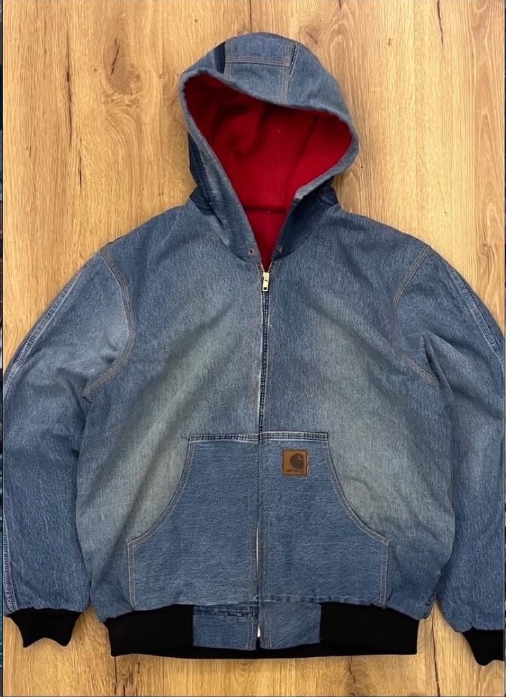 AW24 VIP AFTERLIFE Upcycled Carhartt/RL hooded jac..