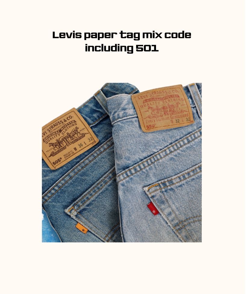 Etiqueta de papel Levis incluindo 501 - 25 pcs