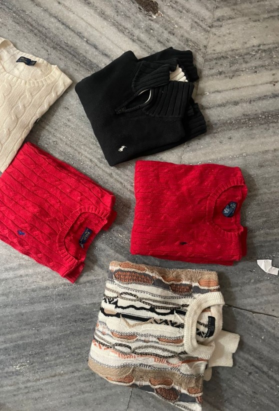 Ralph Lauren en maille cable et fermeture éclair 1..