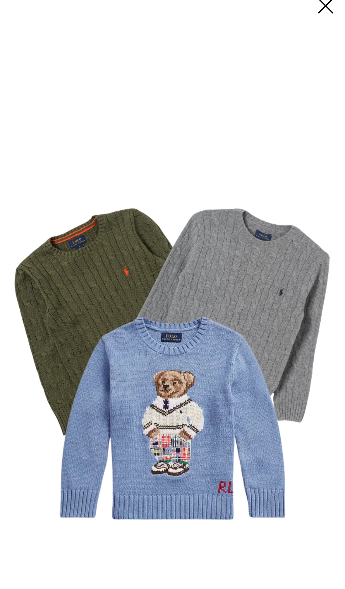 Ralph Lauren Cable Knits 50 Pcs