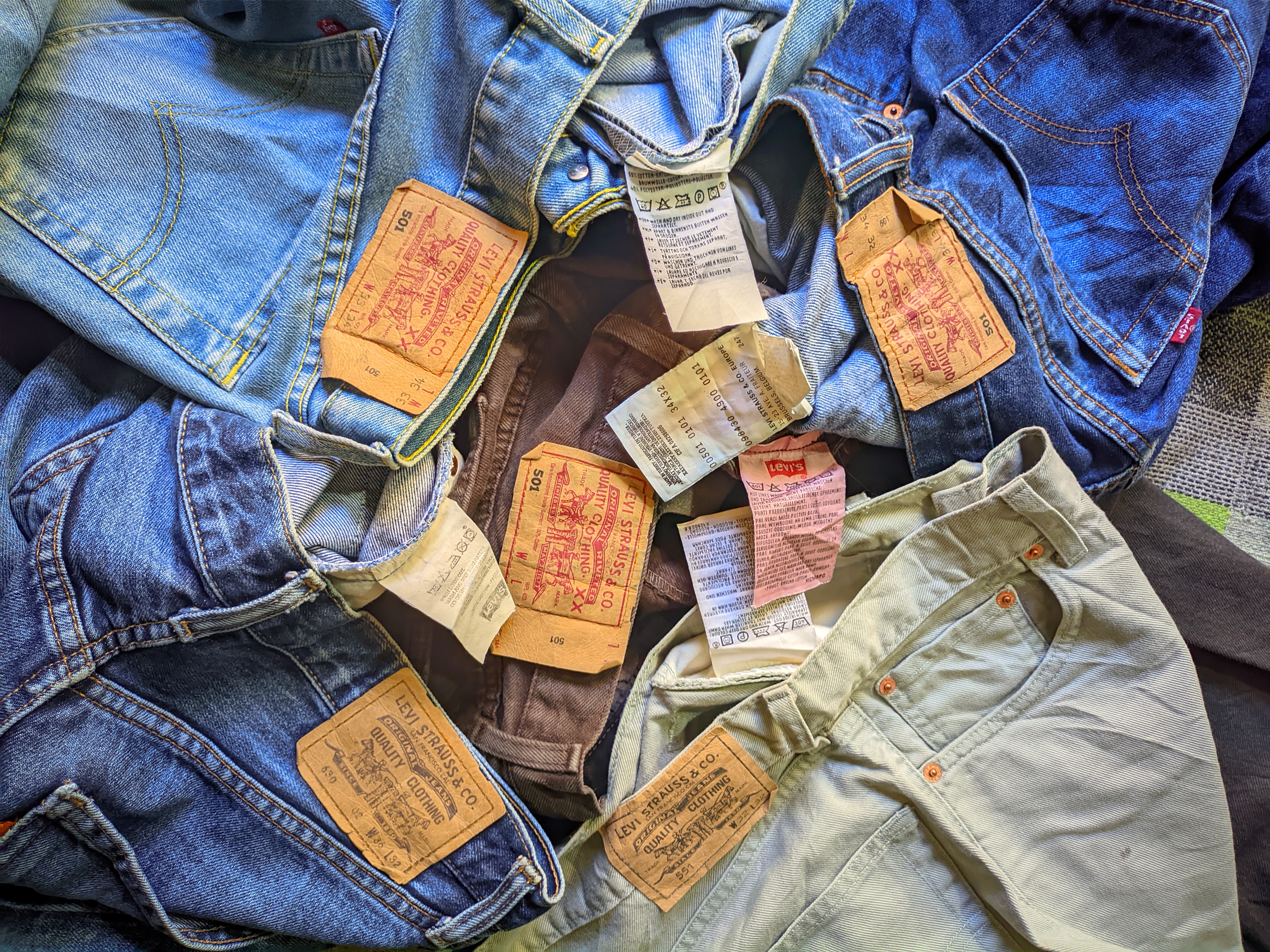 Levi's501 paper tag jeans