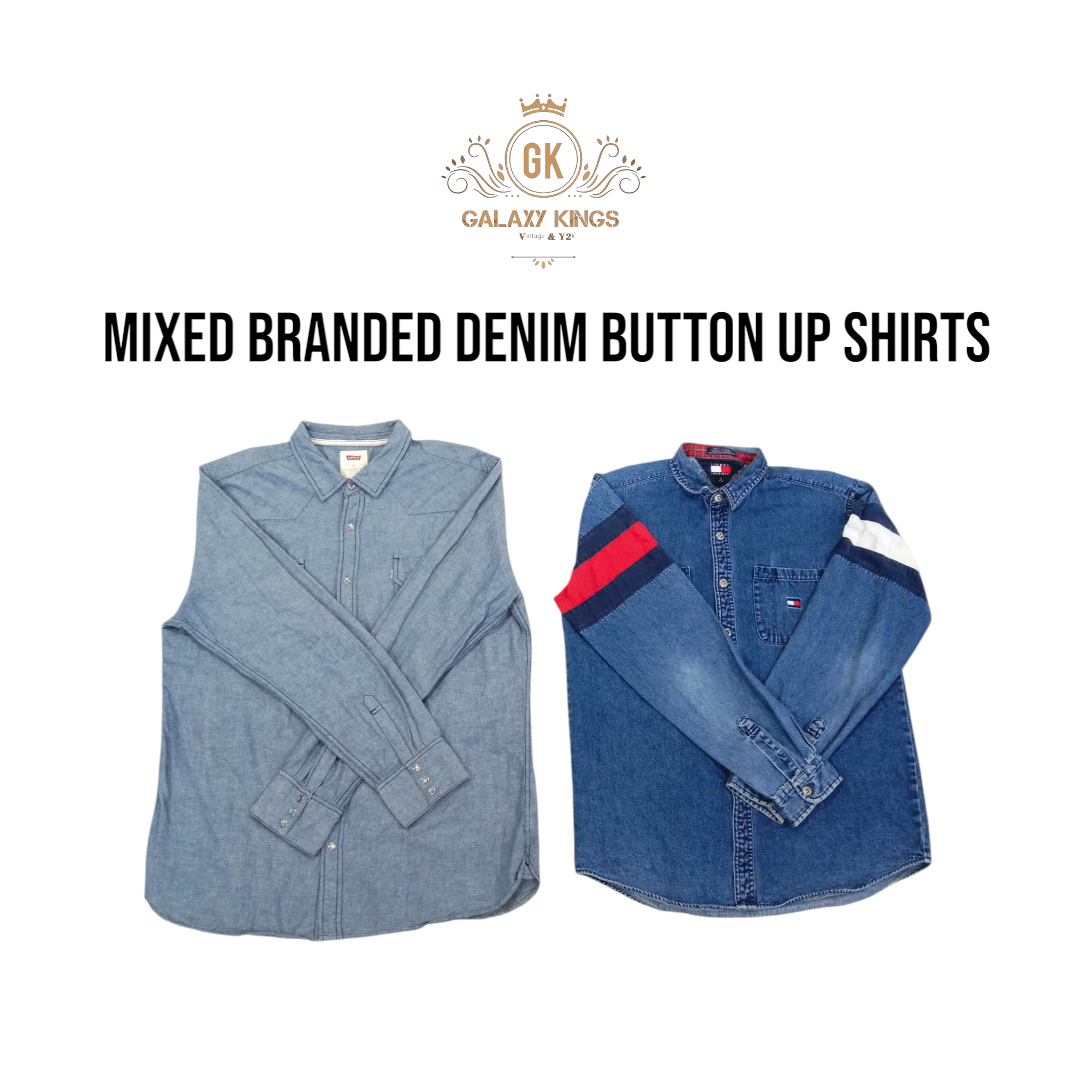 Mixed Branded Denim Button Up Shirts