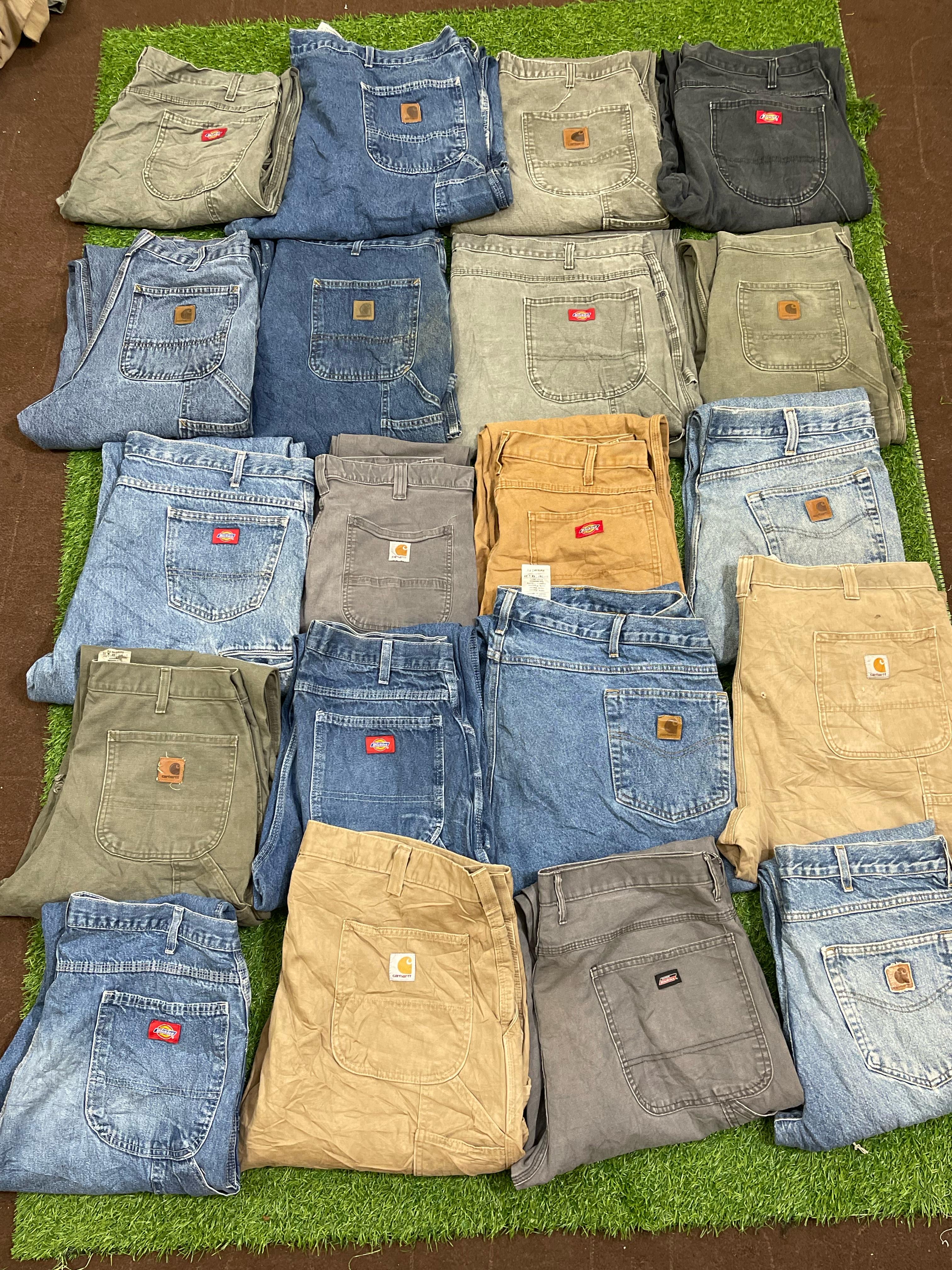 Carhartt y Dickies pantalones 50 piezas