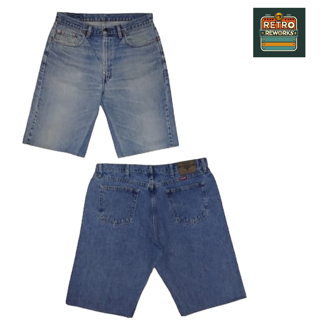 SS25 Upcycled Denim Branded Jorts