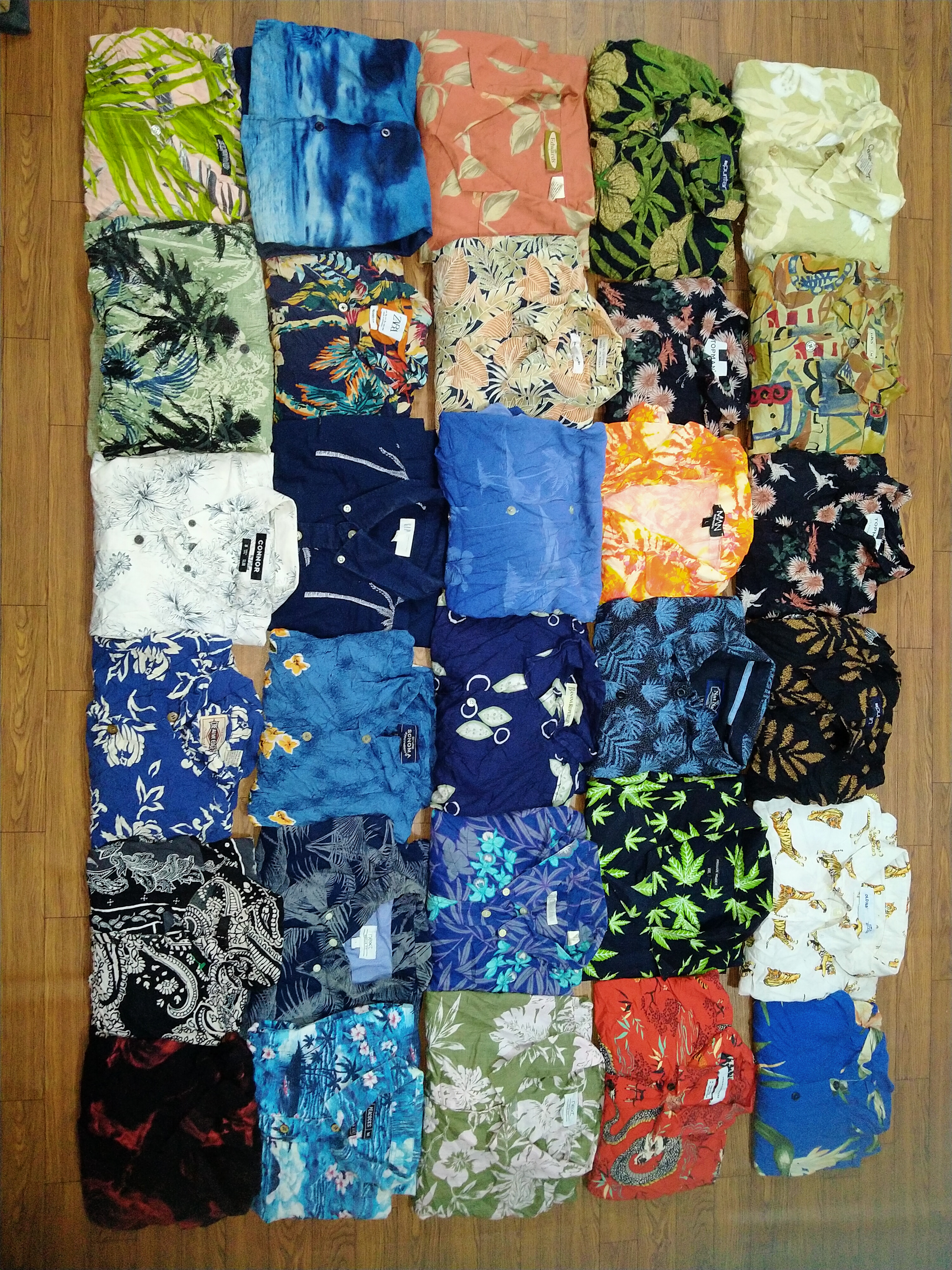 Hawaiian Shirts 50 Pcs