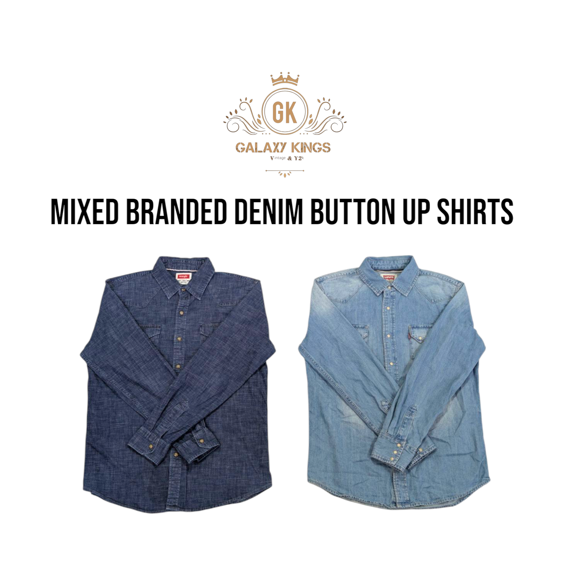 Mixed Branded Denim Button Up Shirts