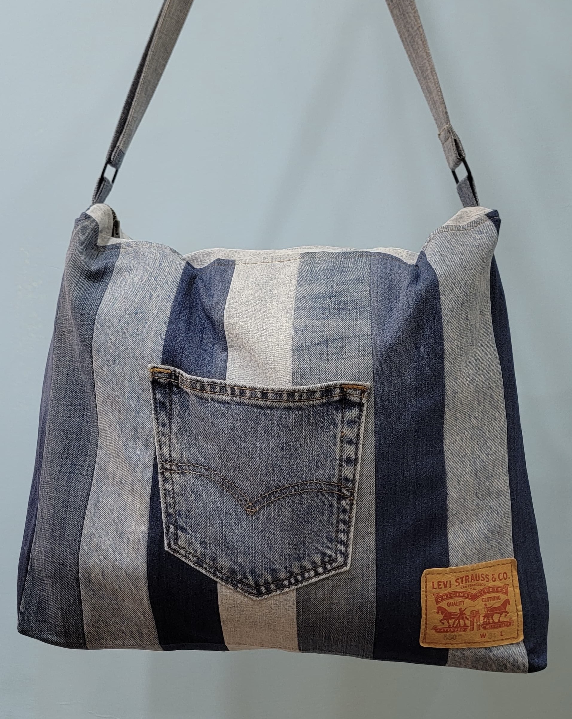Reworked Levi's Multipatch Handbag