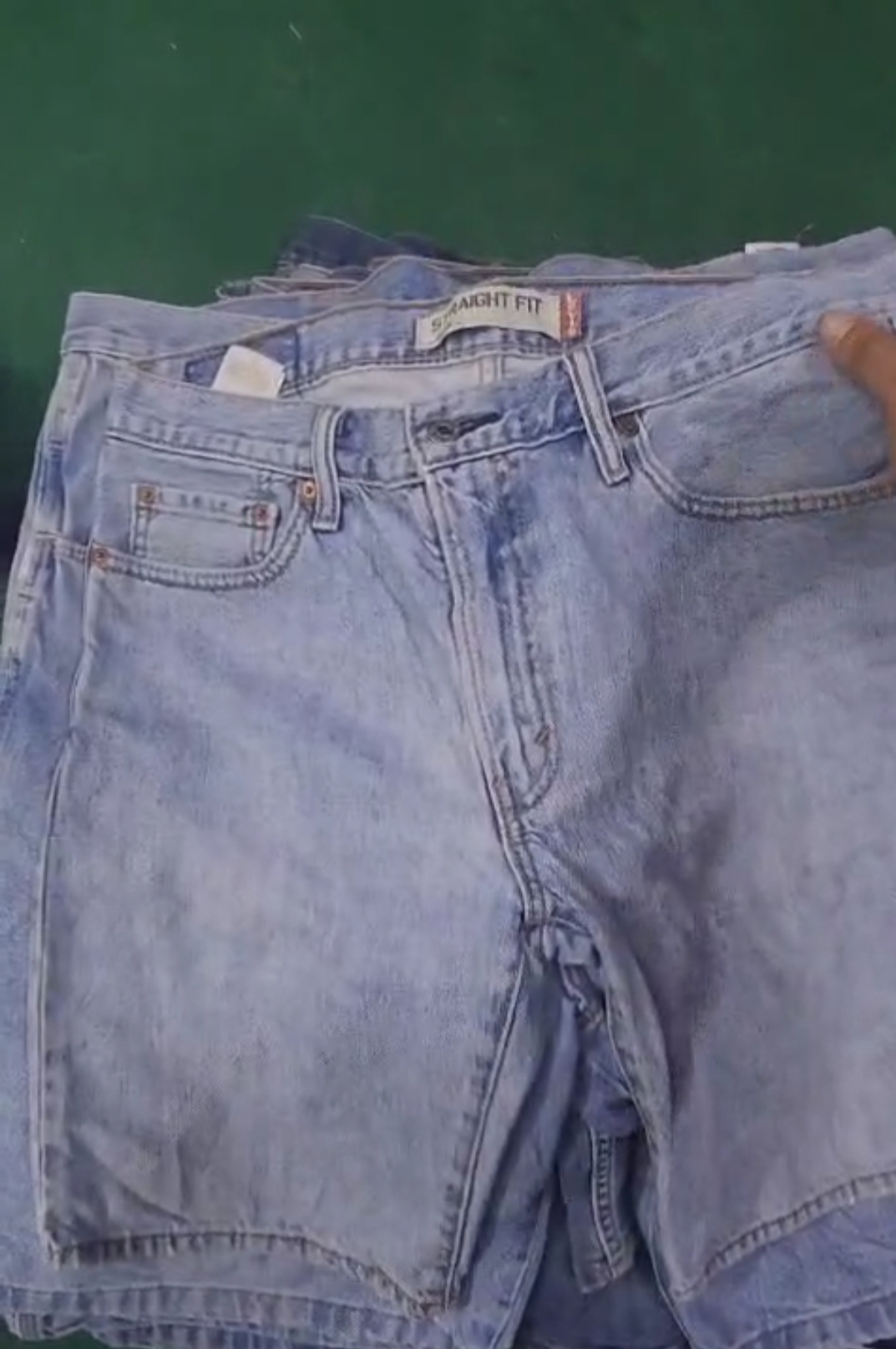 Branded Denim Shorts