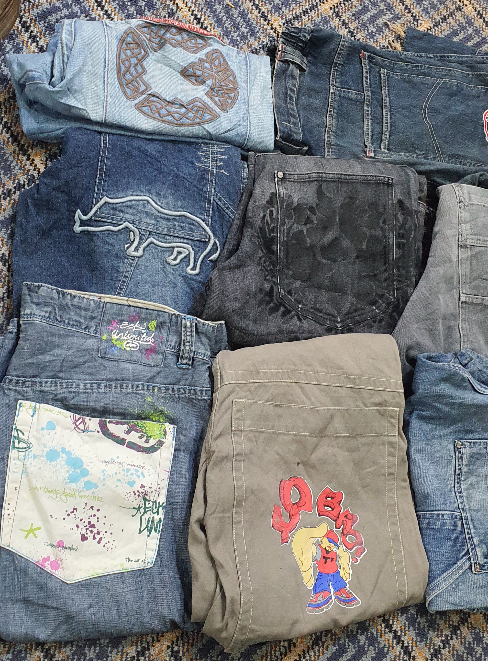 ヒップホップジーンズとショーツ