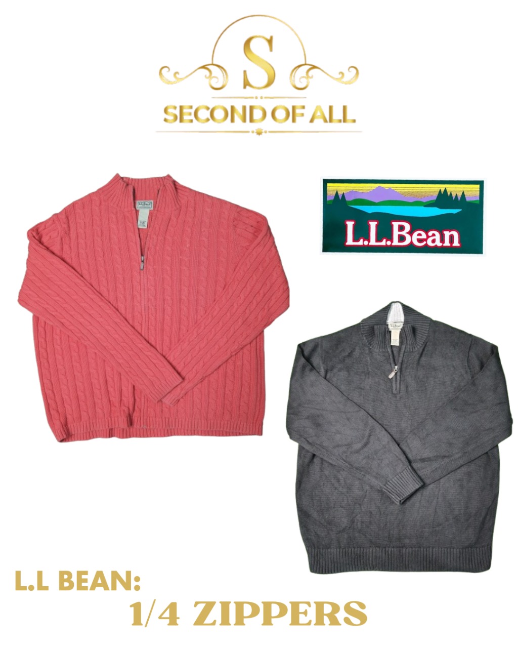 L.L. Bean 1/4ジップ