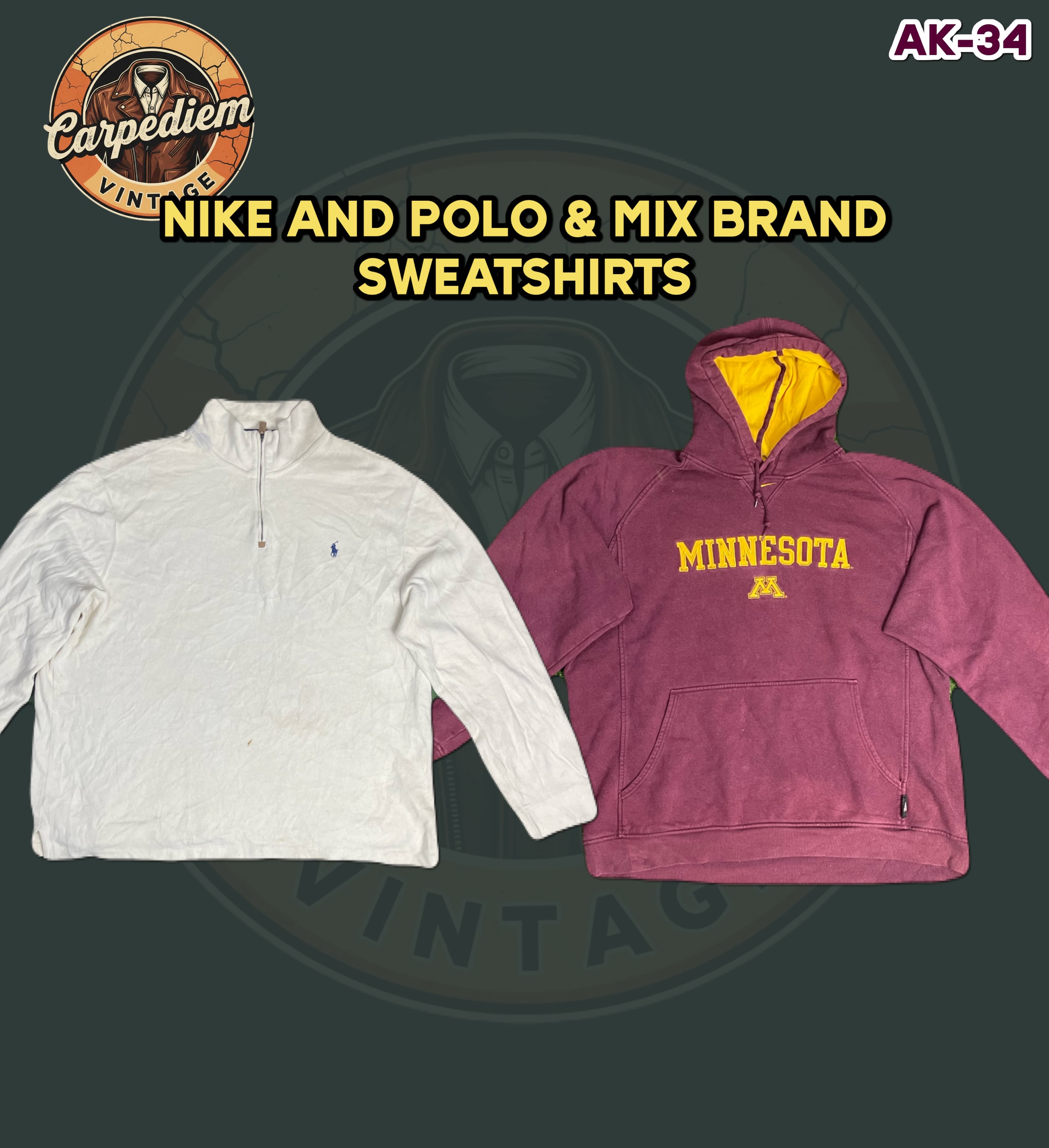 Nike polo and Mix brand Sweatshirts AK-34