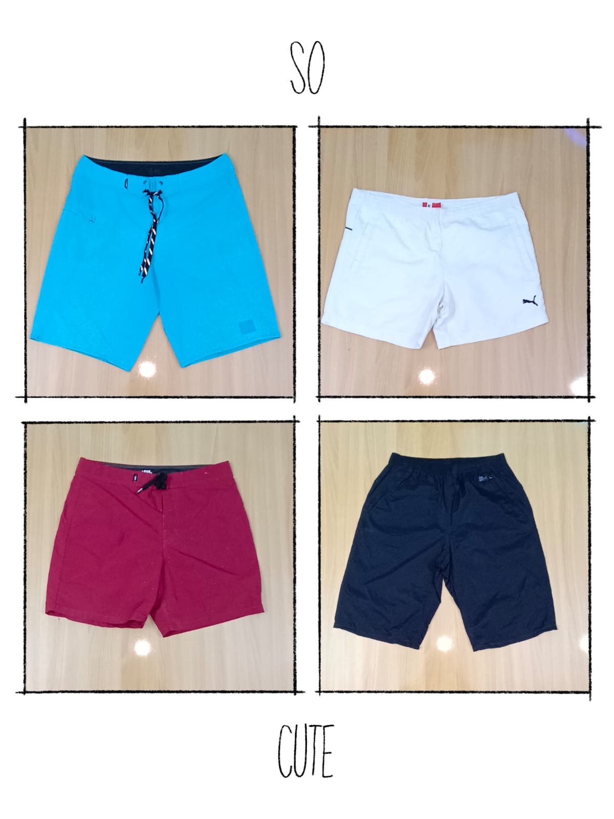 JA 0379 Calças Curtas Vintage Branded