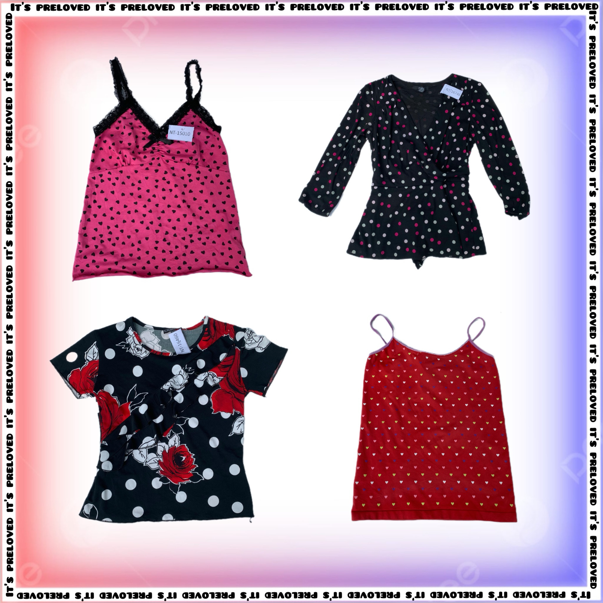 Polka Dot-ted Away - camis, tank tops (SS-1161)