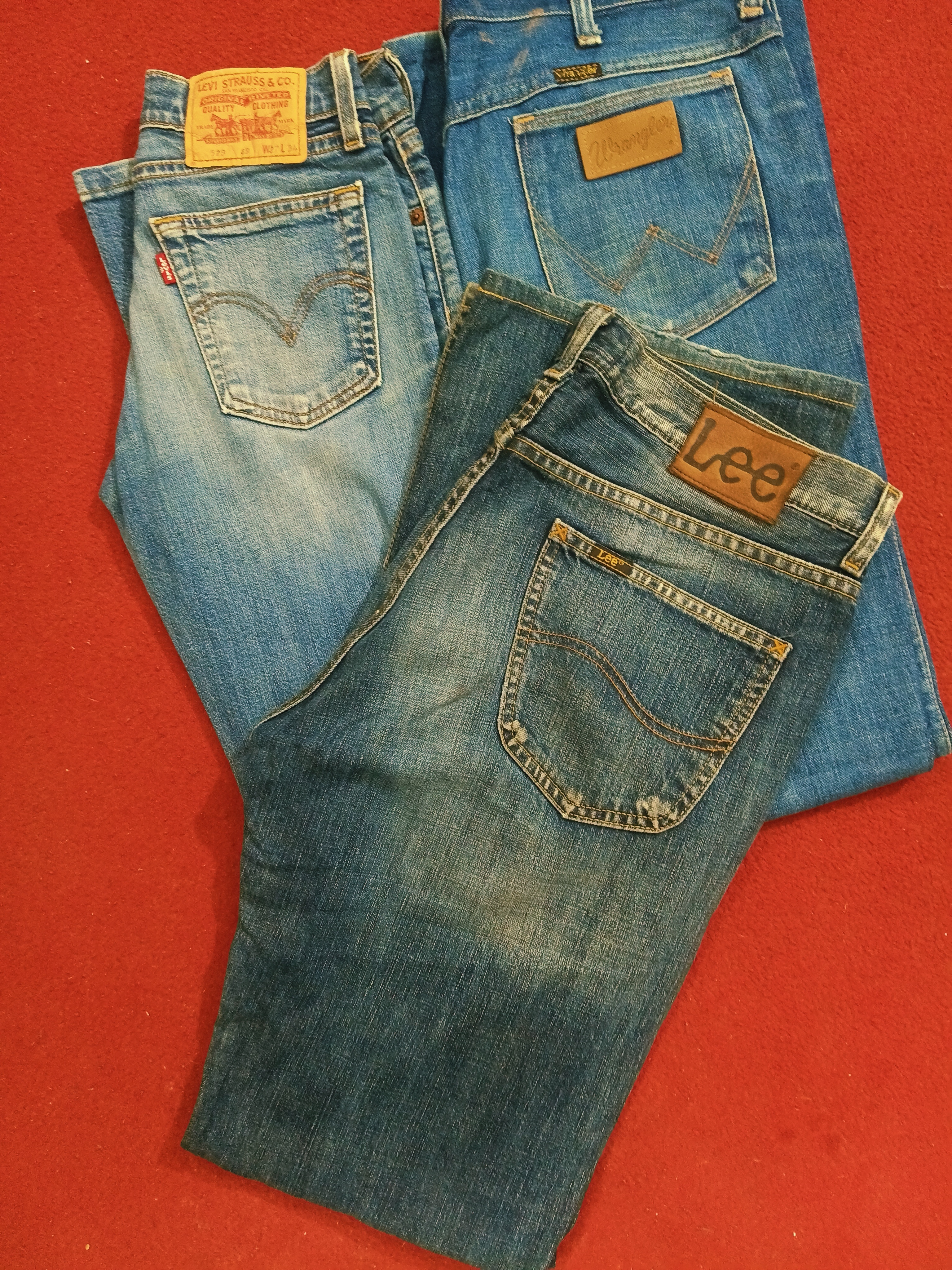 Mixed brands boot cut jeans