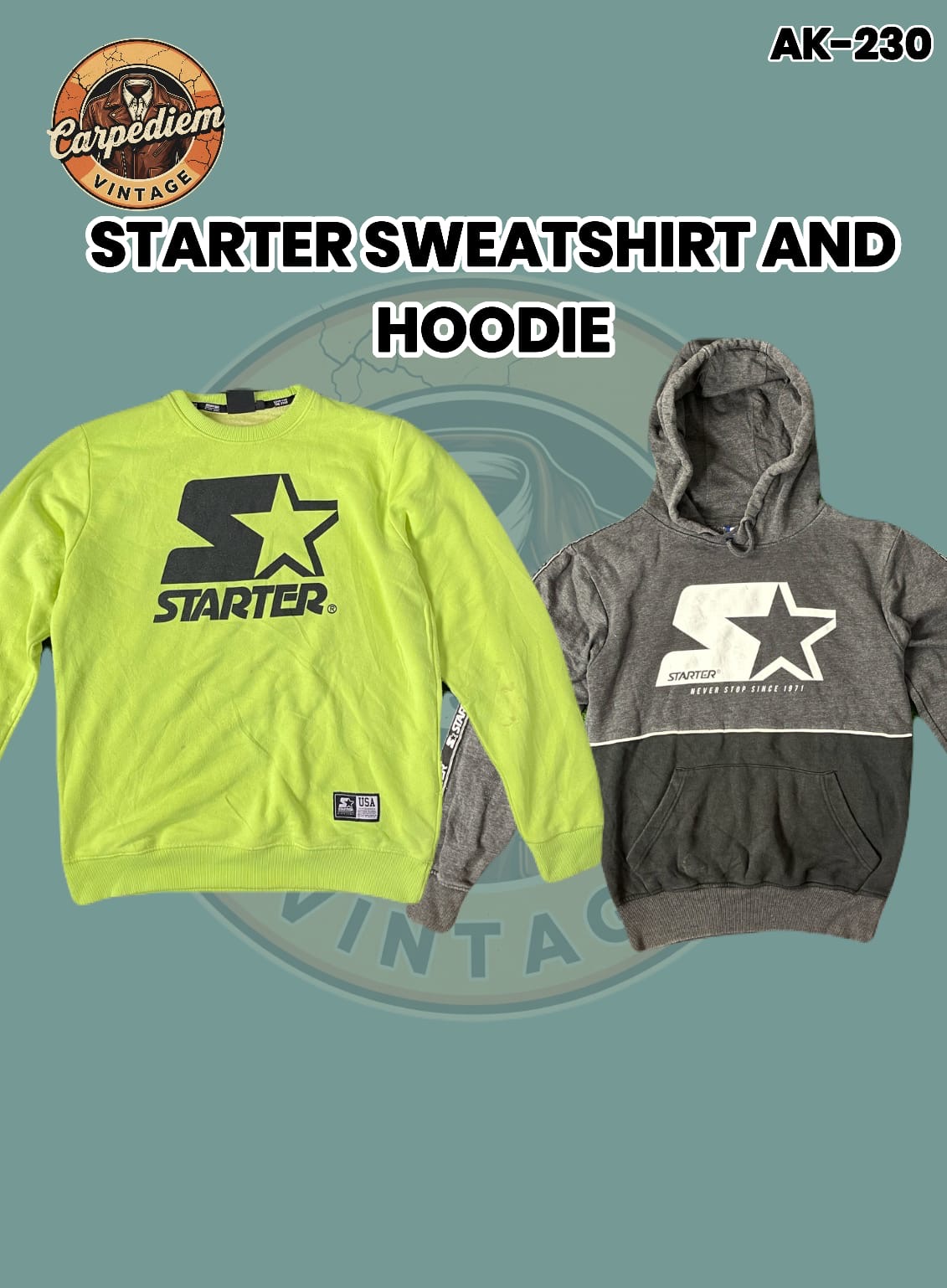 「スターター スウェットシャツとフーディ Ak-230」