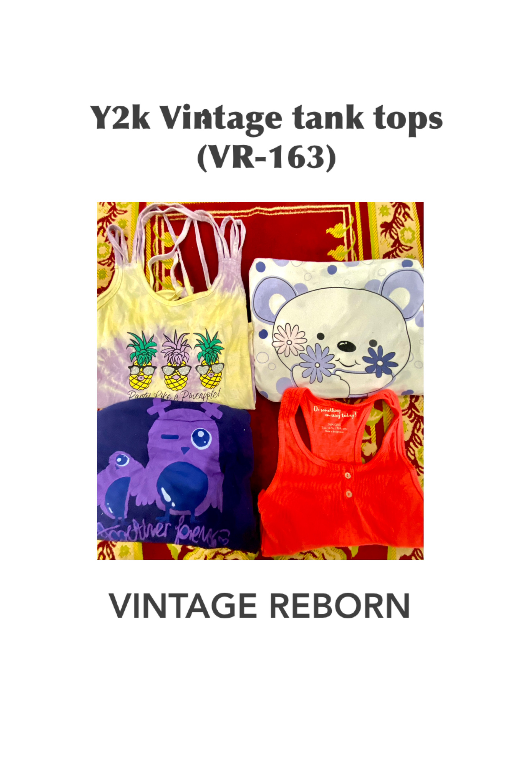 The Whimsical Y2K Tank Top Bundle  - (VR-163)
