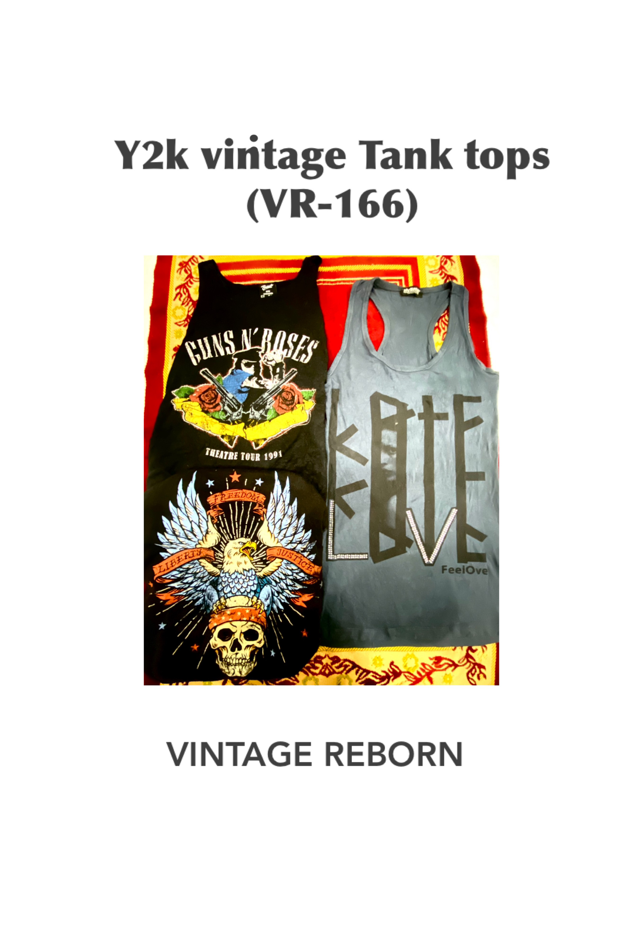 The Rocker Y2K Tank Top Bundle (VR-166)