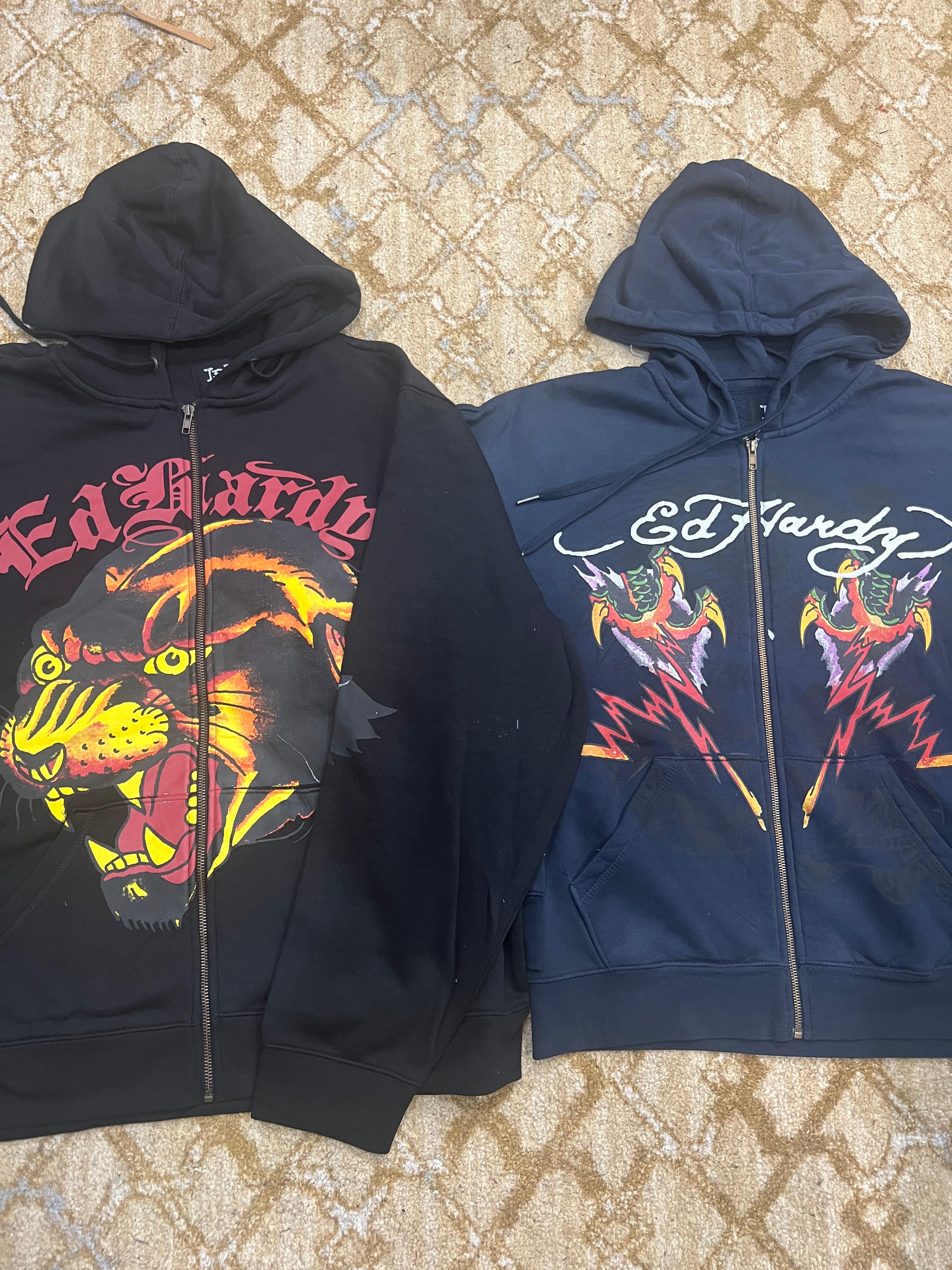 Ed Hardy Men Zipper Hoodies