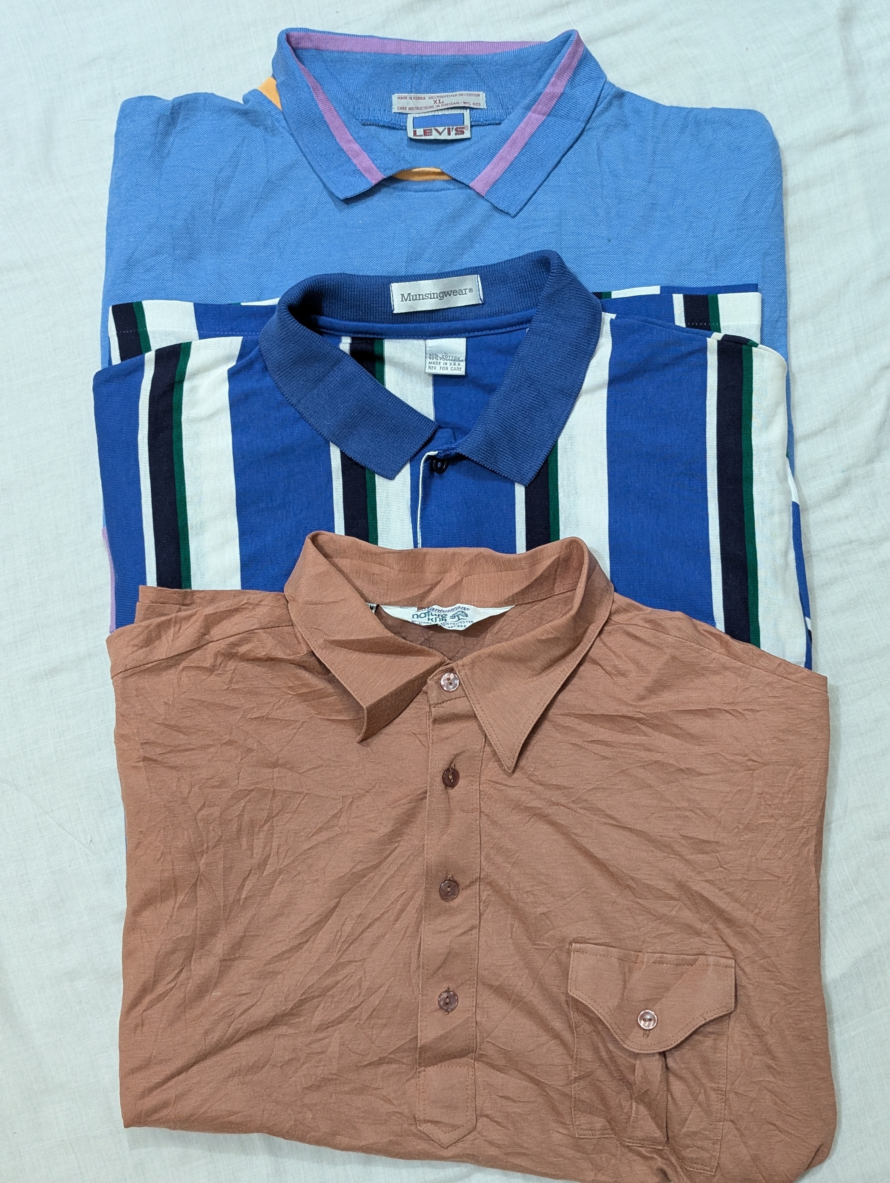 Camisas Polo Vintage de Ponto Único