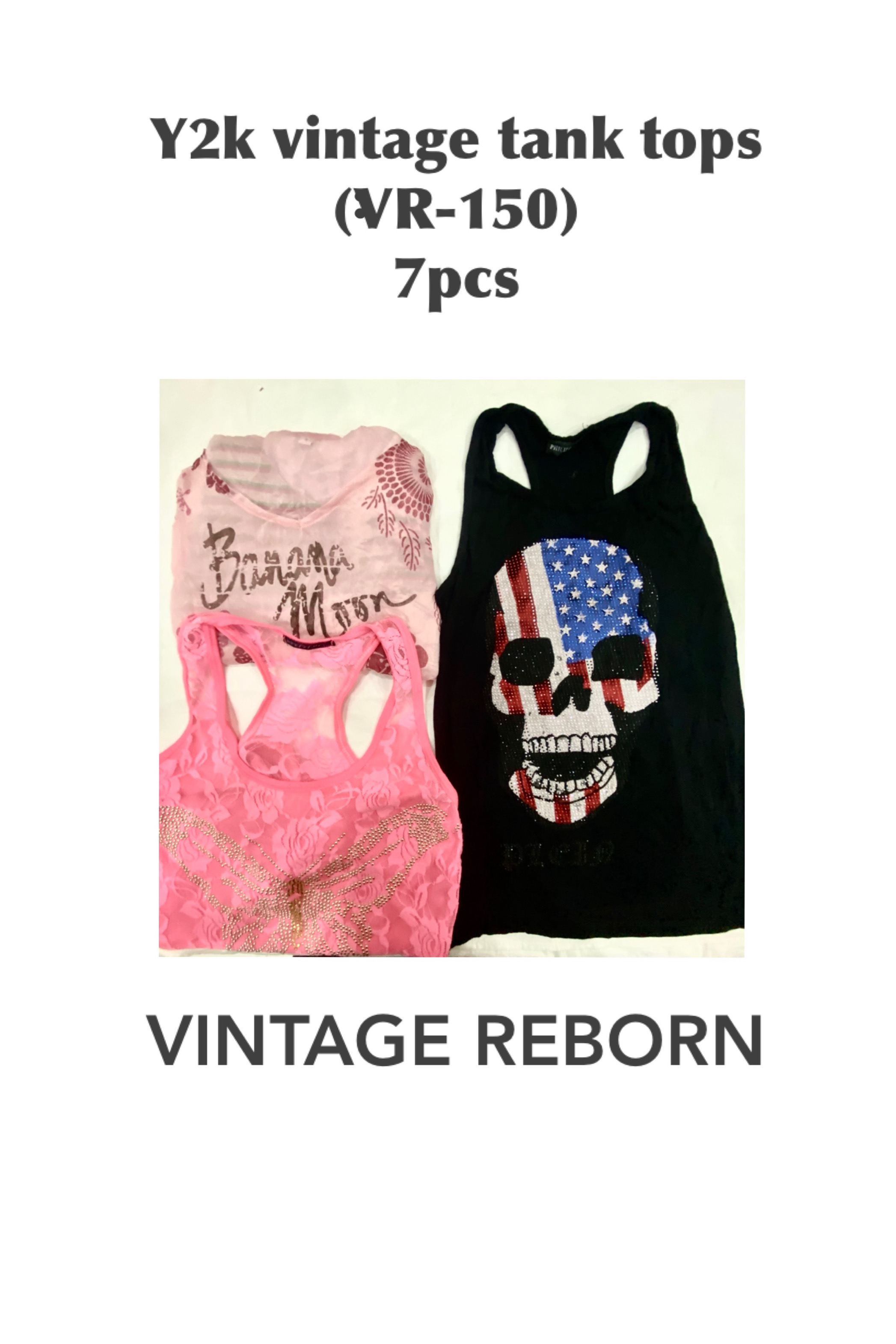 The Edgy & Glam Y2K Tank Top Bundle - (VR-150)