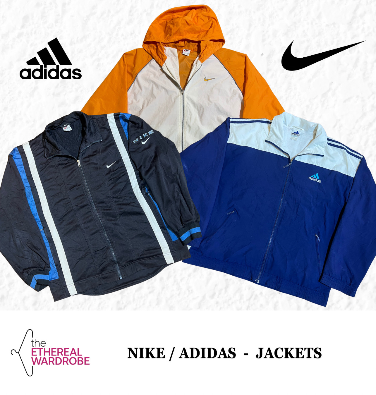 プレミアム Nike および Adidas ジャケット