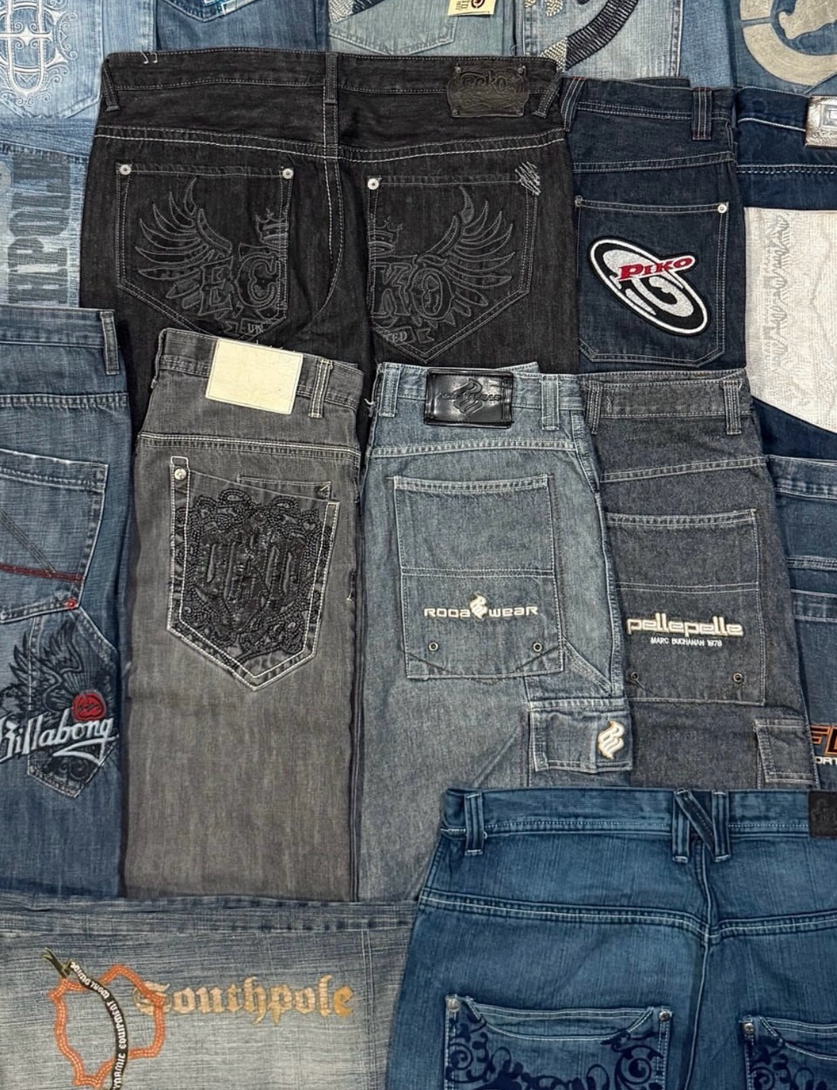 Y2k ヒップホップジーンズ