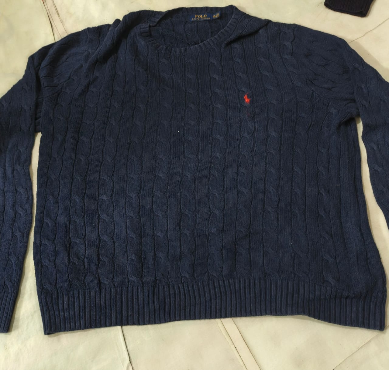 Ralph Lauren Sweat Shirt Cable Knit Wear