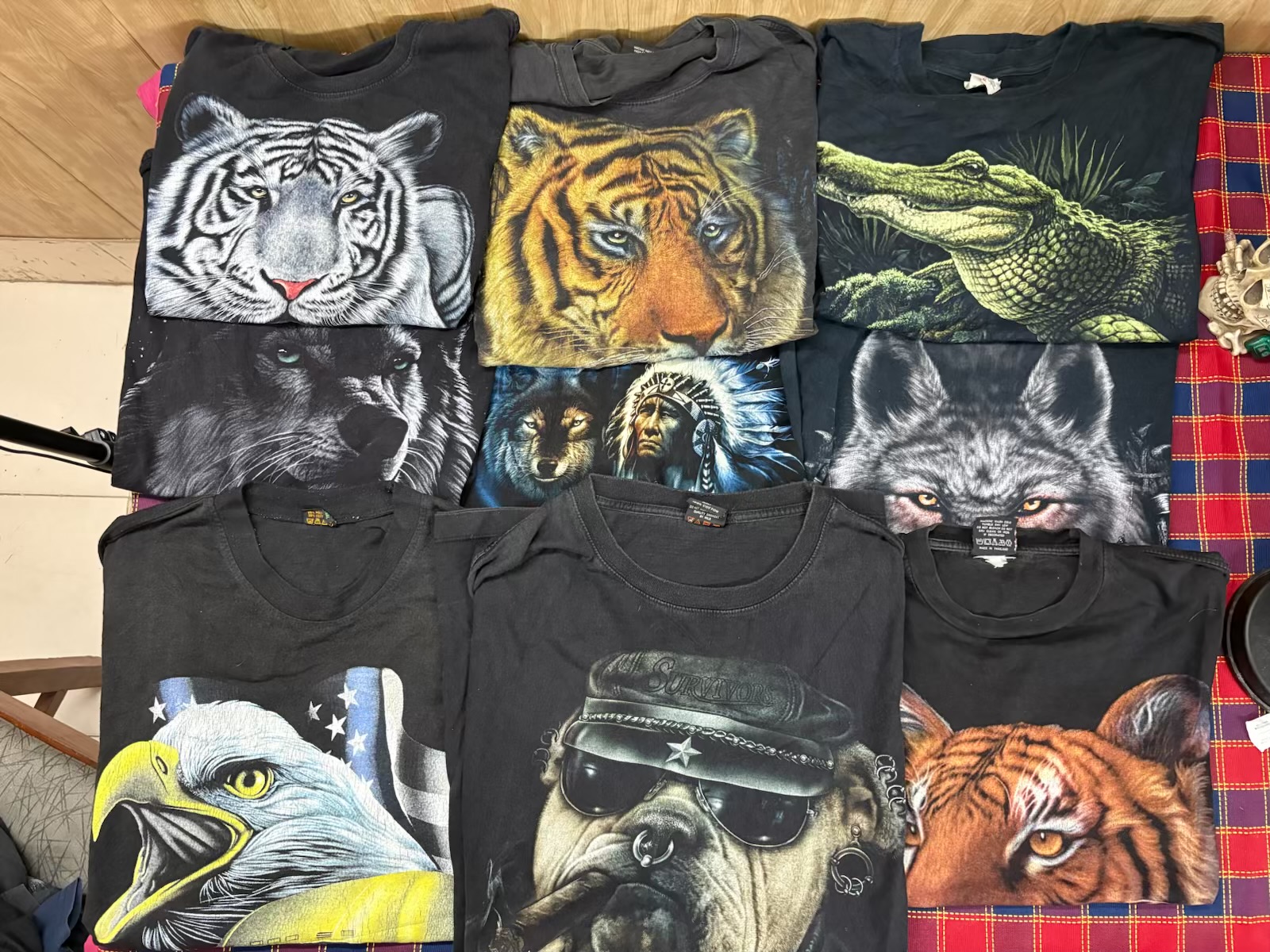 ヴィンテージアニマルグラフィックTシャツ