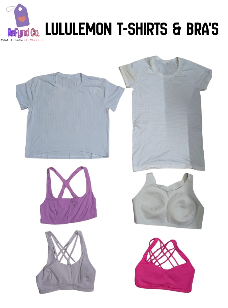 Lululemon Mix T-shirt e sutiãs