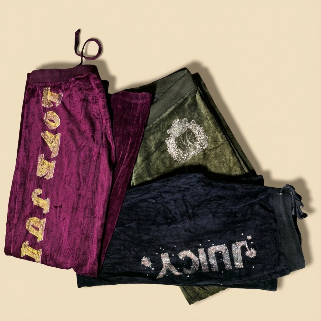 ジュシー・クチュール ベロア トラウザー (FF 1152)