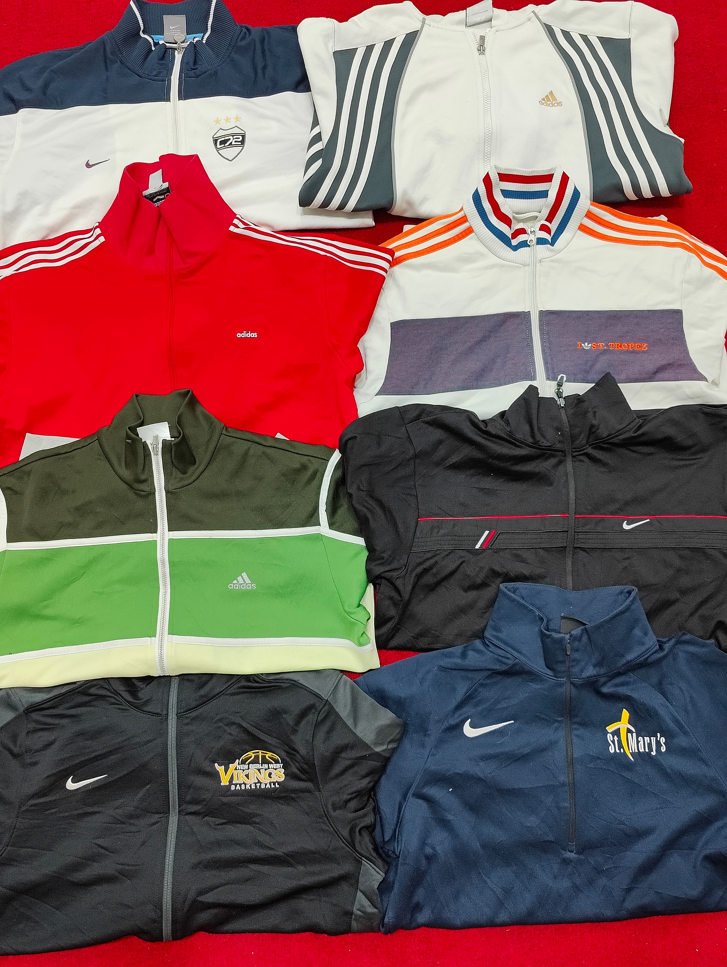 Veste de survêtement vintage Nike Adidas premium