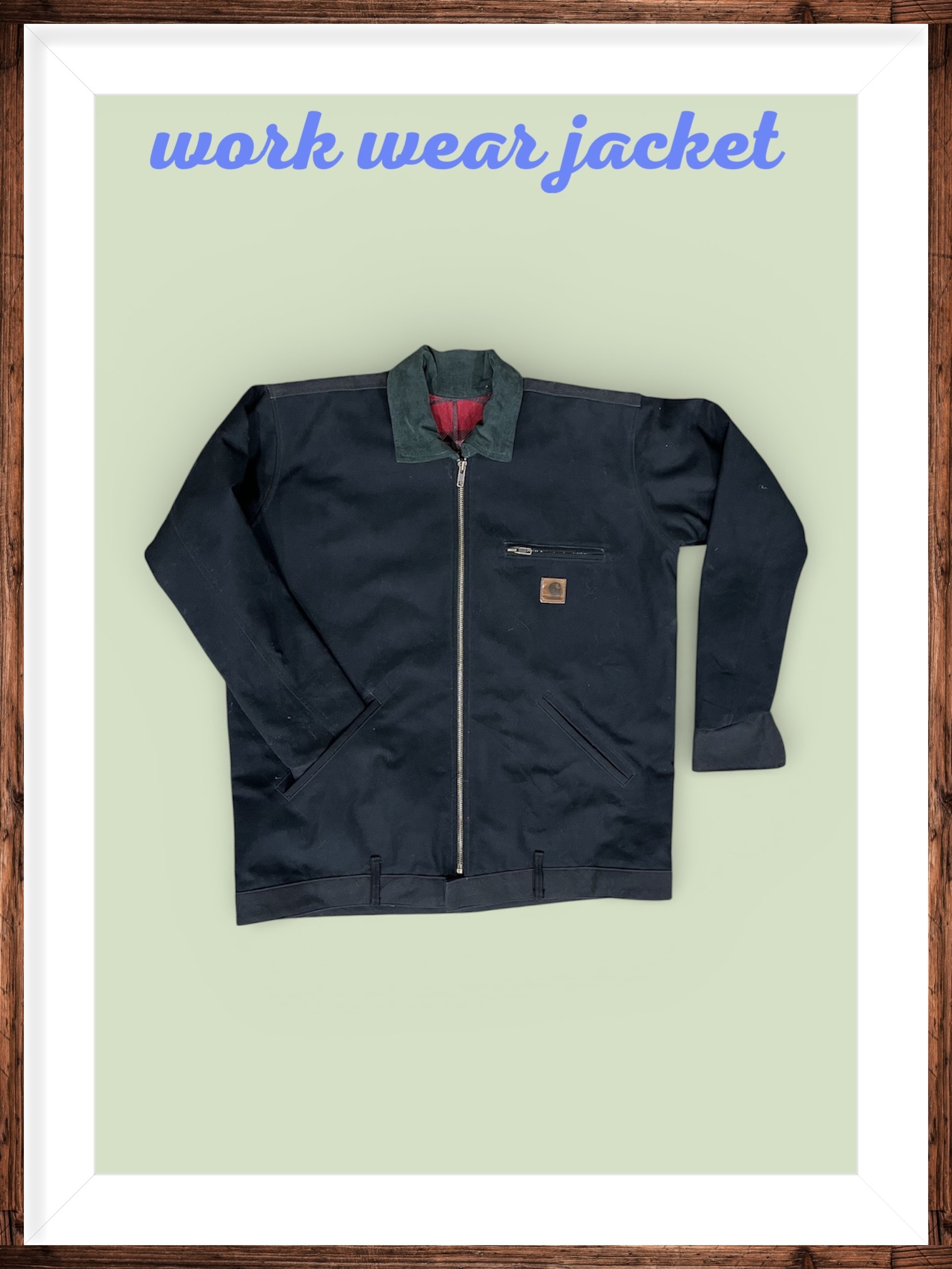 Fs-29 upcycled Carhartt canvas belted jacket