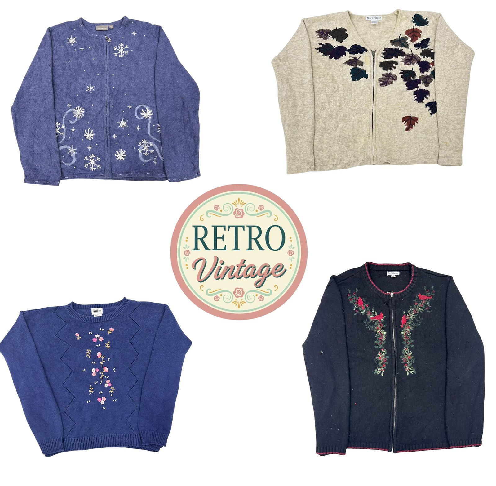 ヴィンテージ/ Y2K クリスマス クラッシュ ホリデー ニット/ セーター