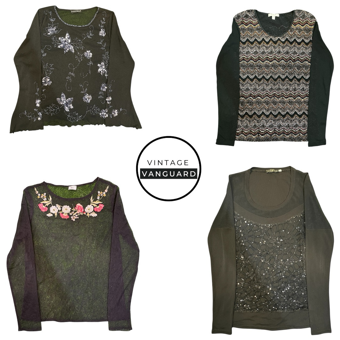 ビンテージステートメント 長袖バンドル – フォレストトーン (E)