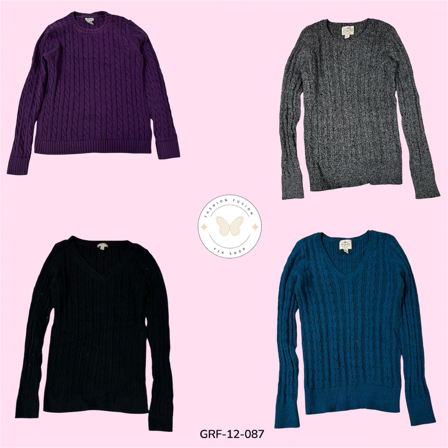 Classic Cable Knit Sweater – Warm & Stylish (GRF-1..