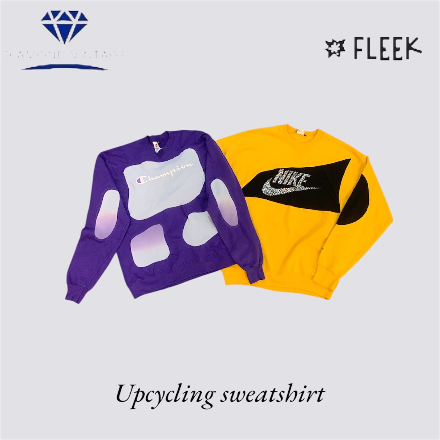 アップサイクルミックス ブランド スウェットシャツ