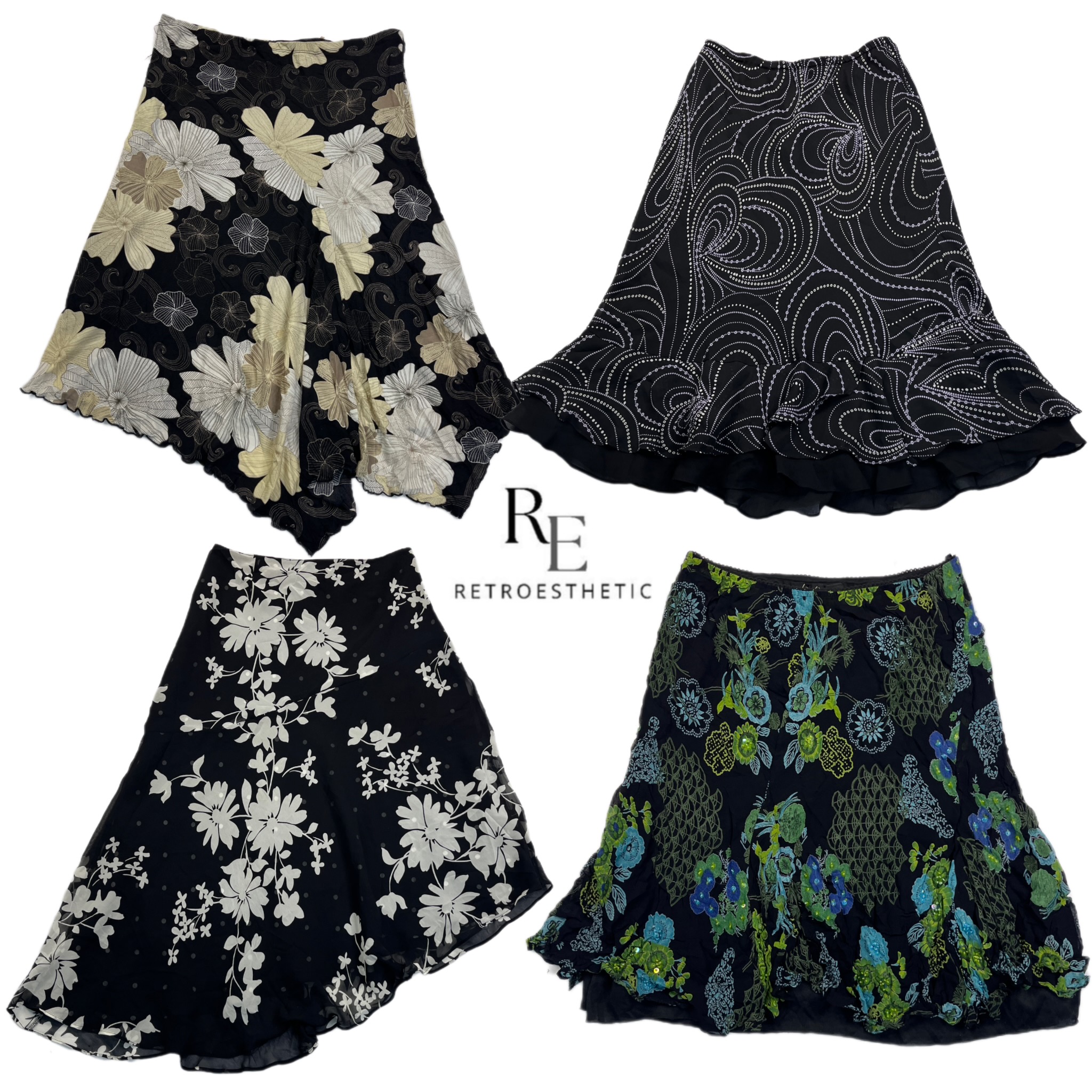 Y2K Forest Vibe Printed Skirts RE-2639