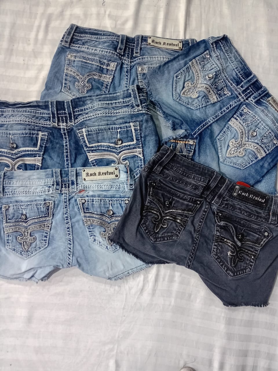 CR5957 Y2Kスタイル アップサイクル ロック リバイバル セクシーショーツ