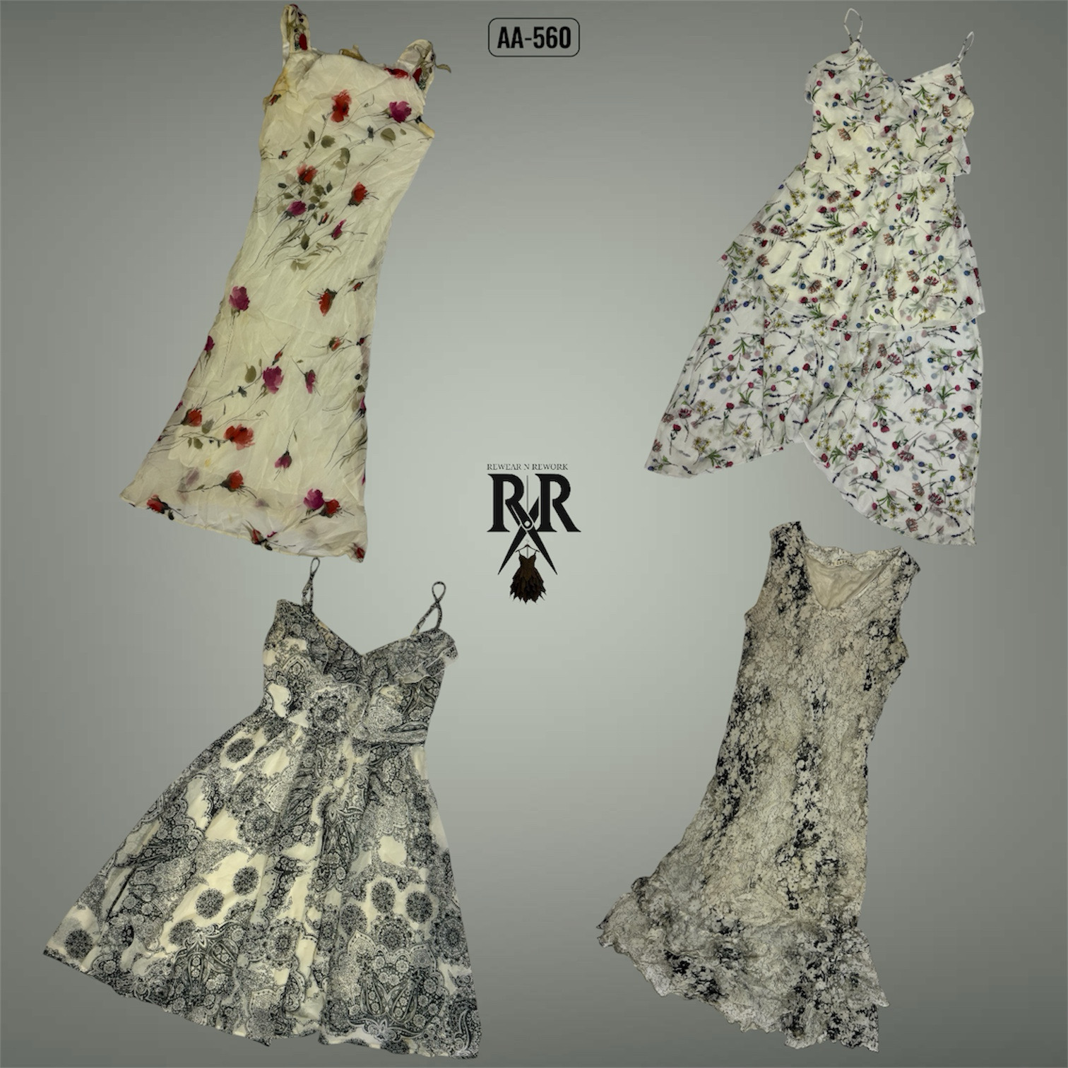 Y2K Iconic Girl Floral Summer Dresses (AA-560)