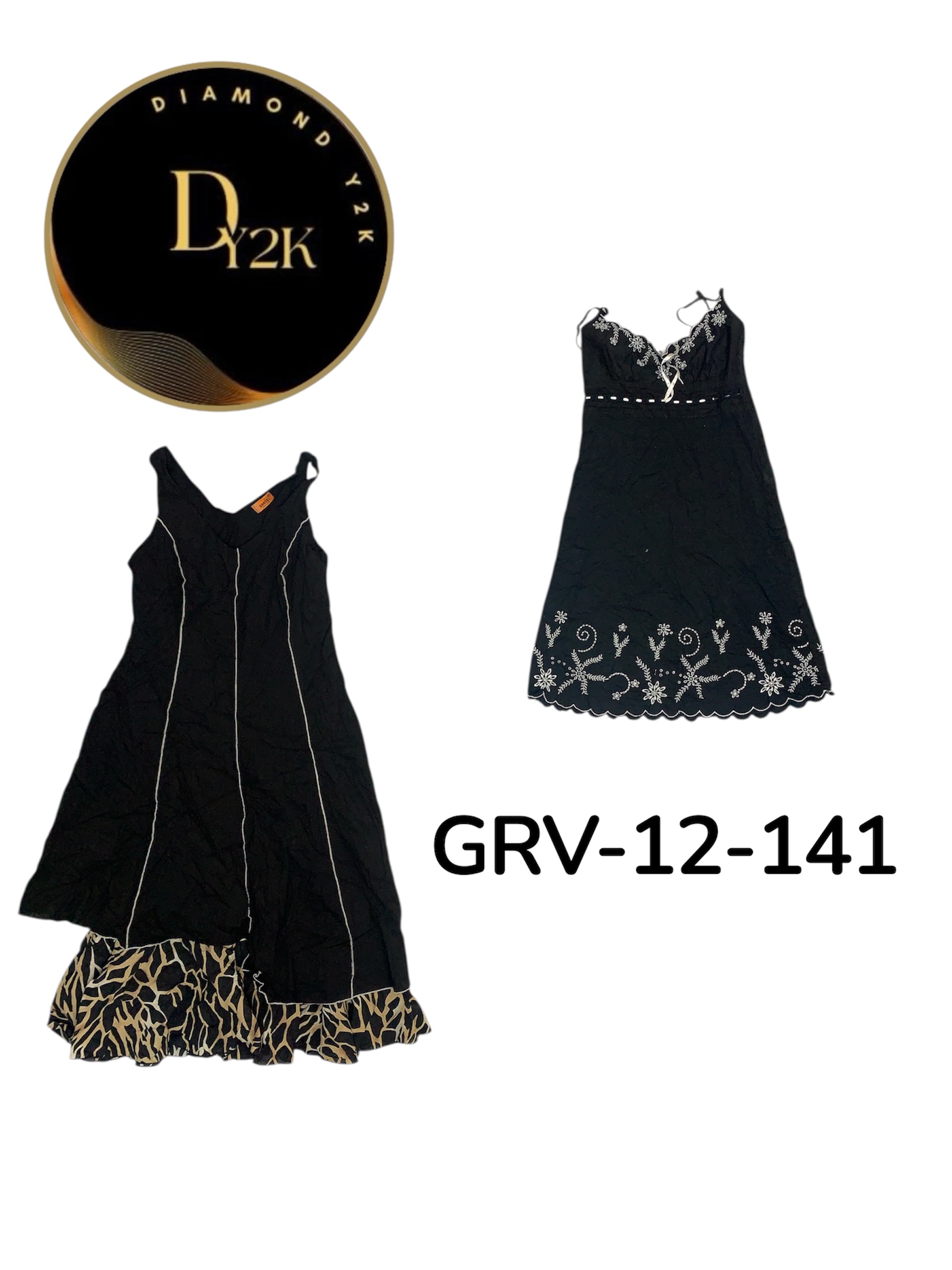 Classic 2000s Y2K Cotton Dress – Summer Vibes(GRV-..