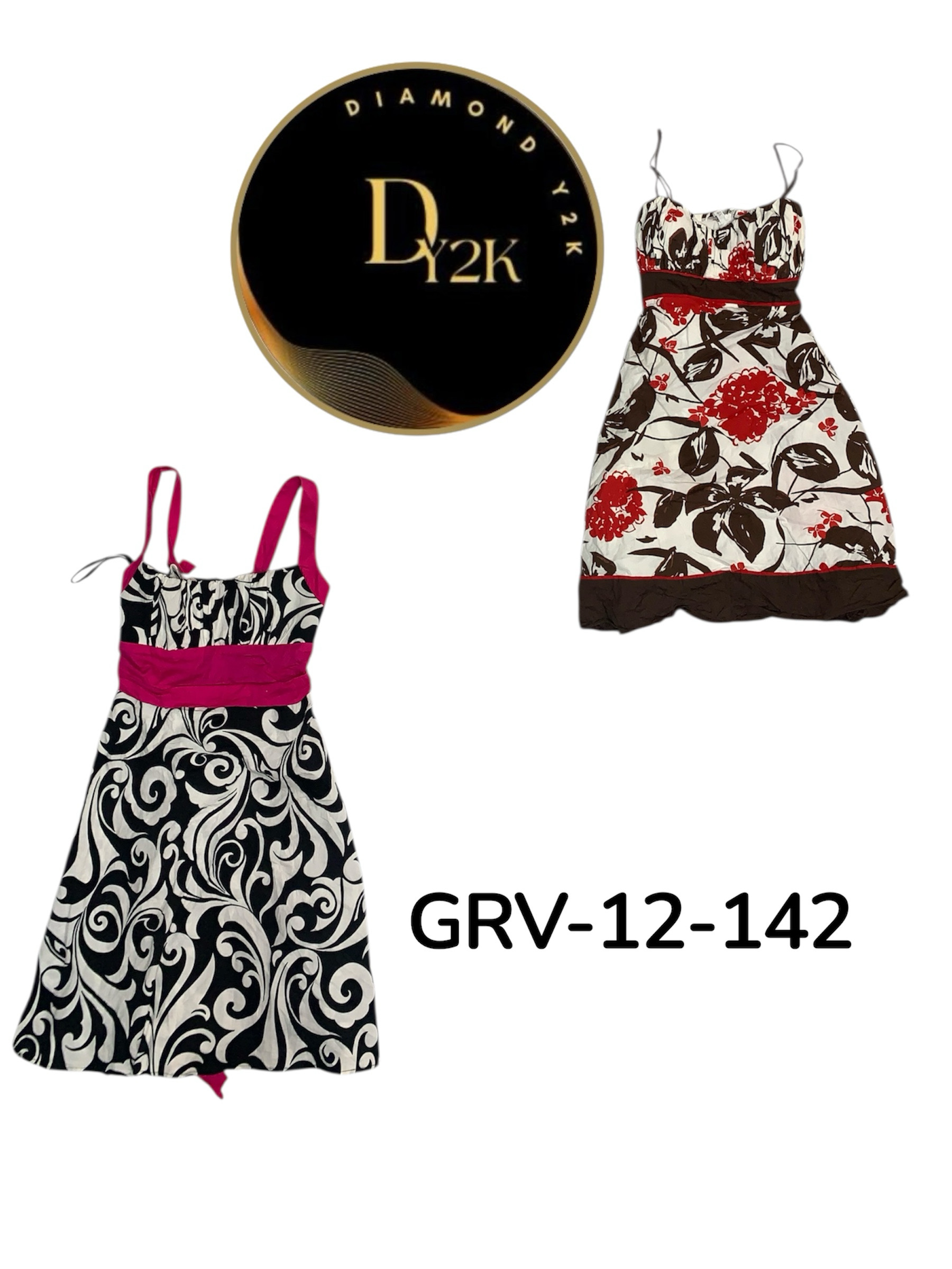 Y2K Aesthetic Cotton Dress | Retro Street Style (G..