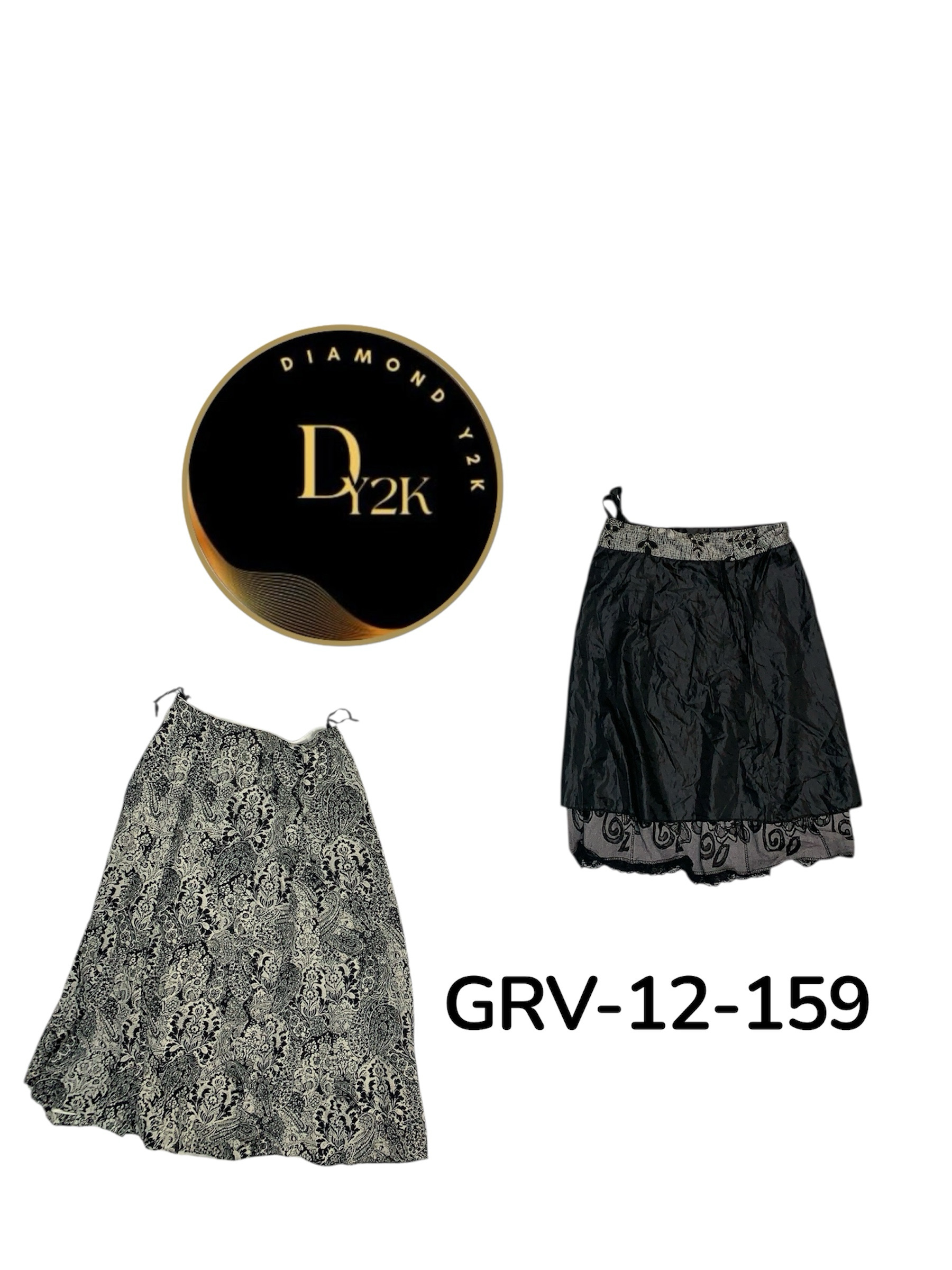 Y2K Fashion Skirt – Soft Polyester, Retro Vibes (G..