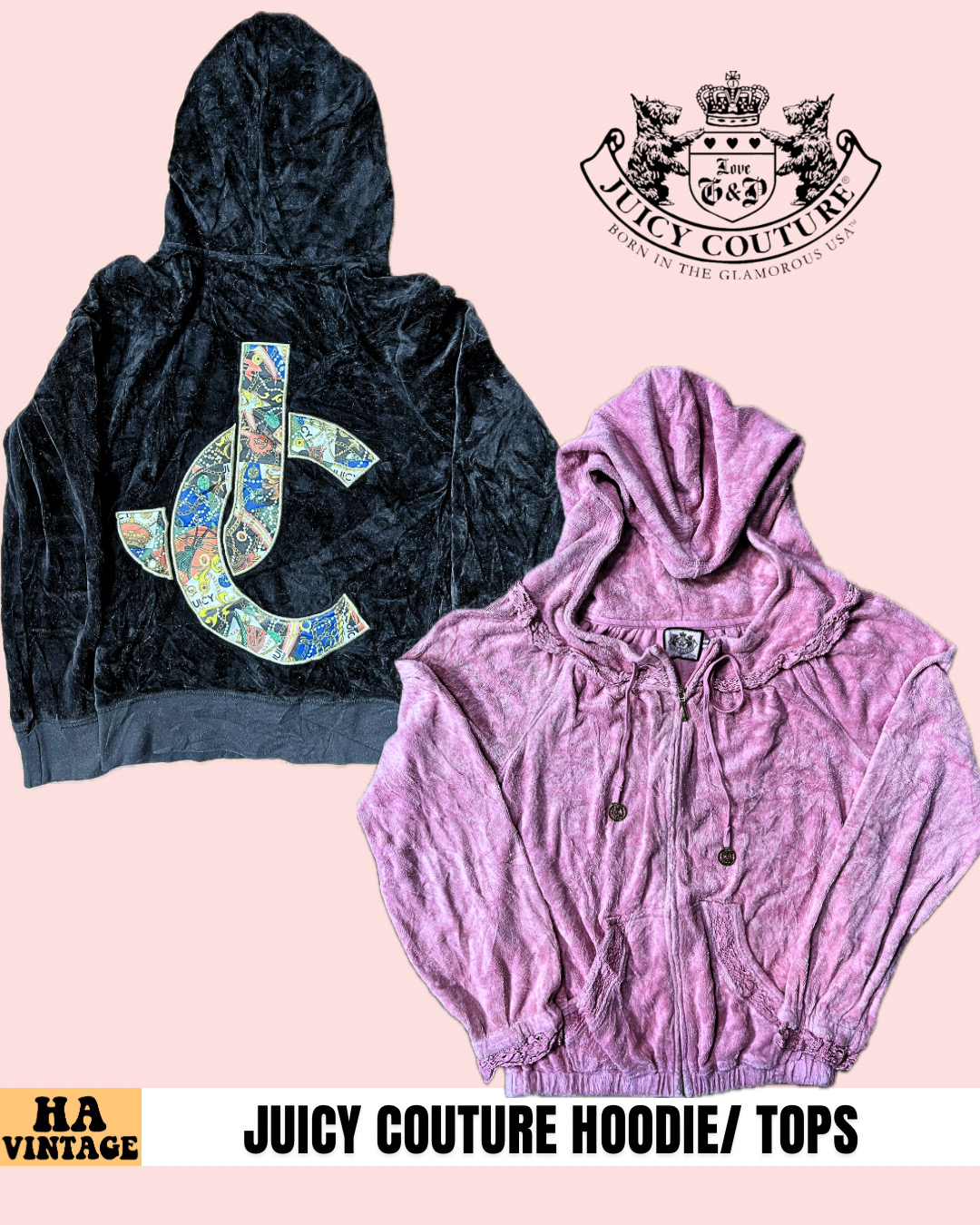 Juicy Coutureベルベットトップス