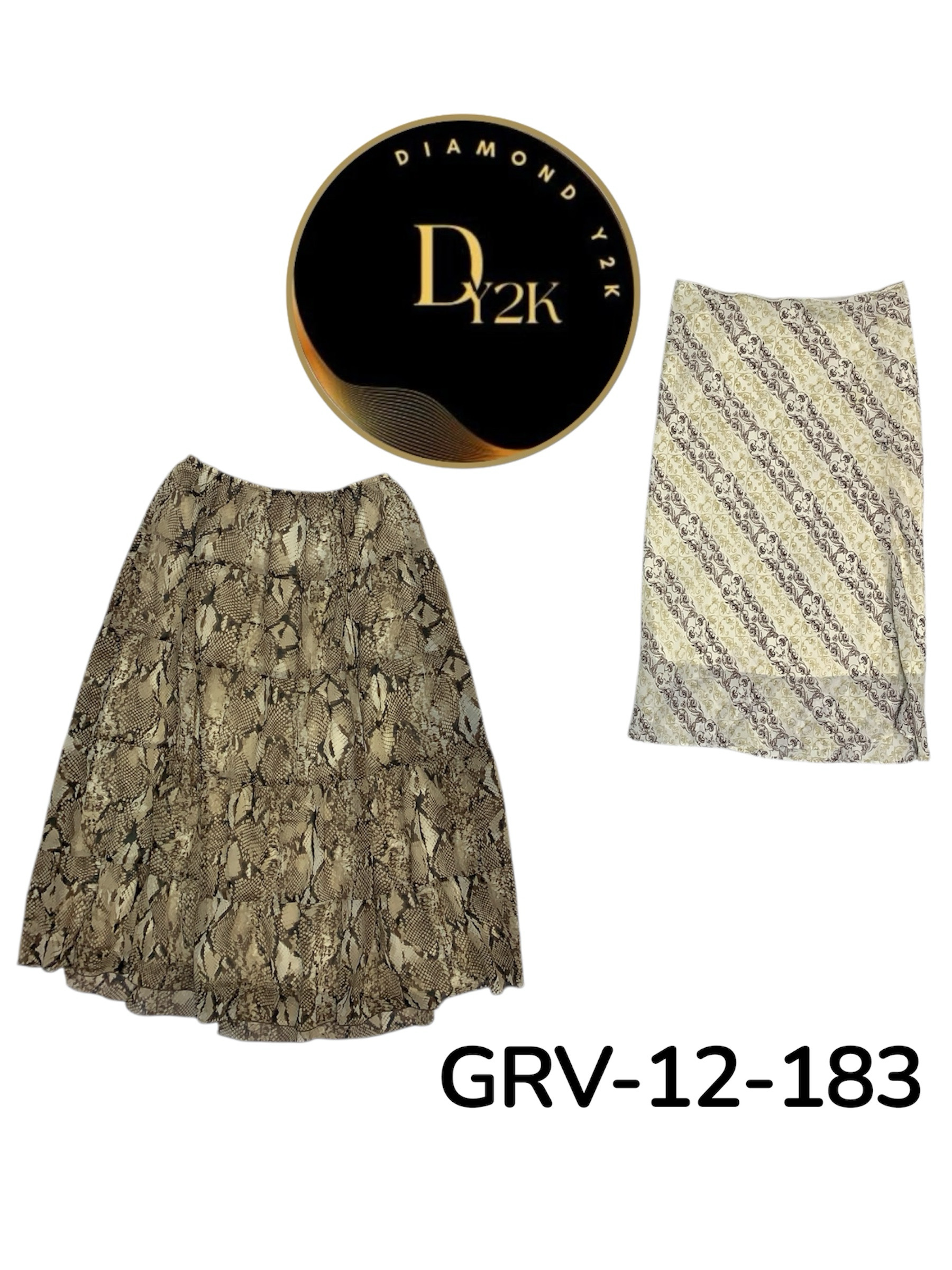 Authentic Y2K Poly Skirt – Retro Chic Look (GRV-12..