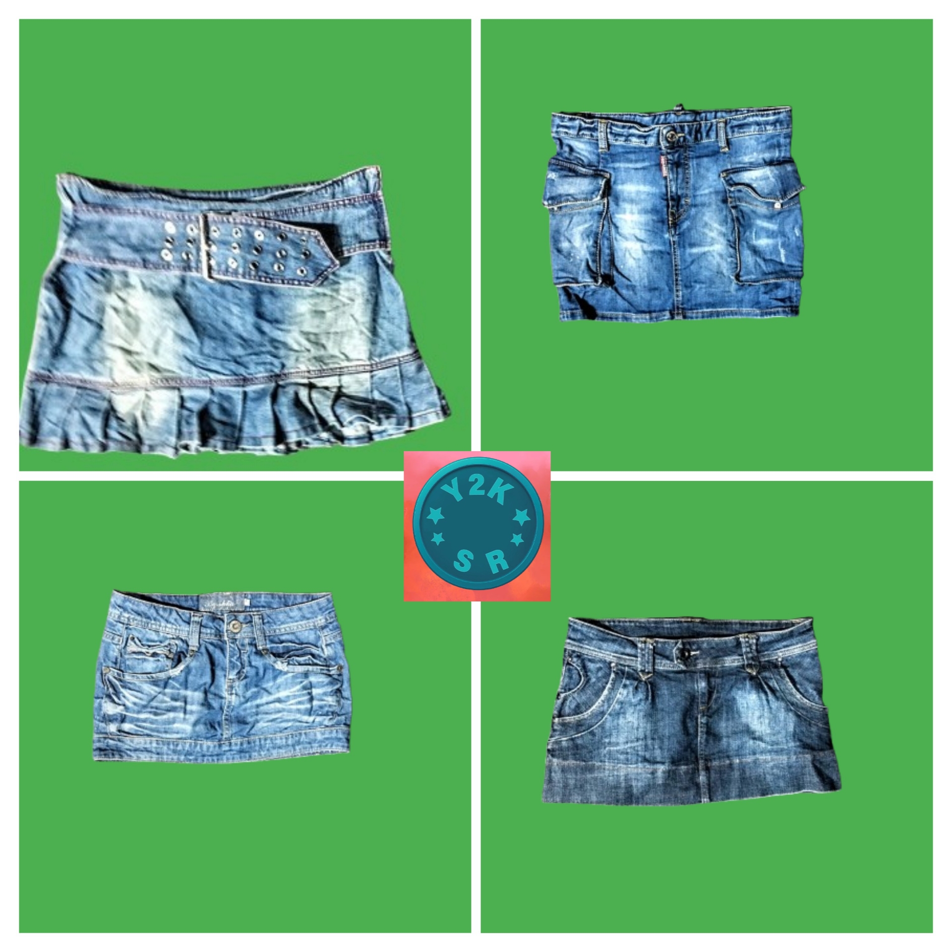 Y2K Denim  Mini Skirts