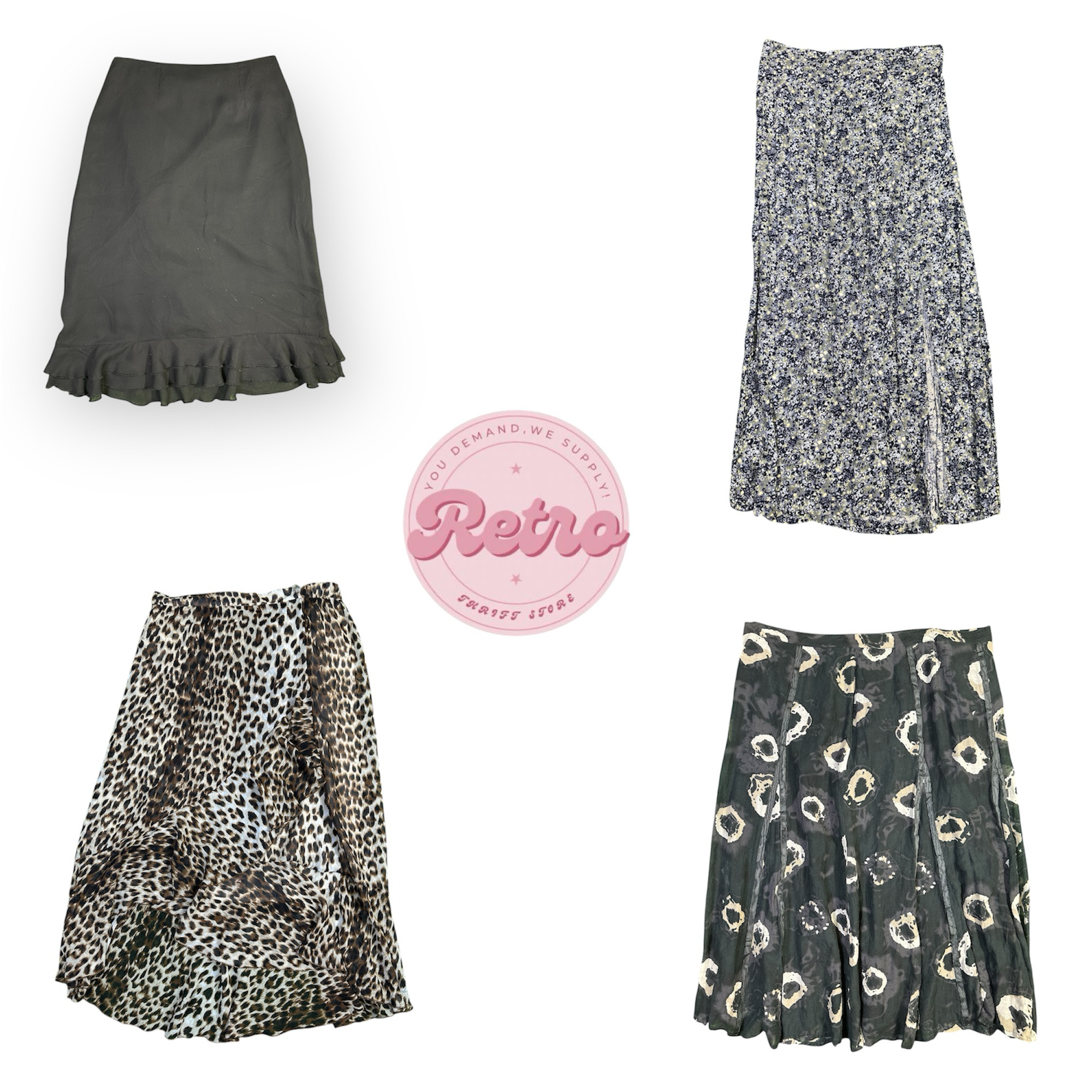 Y2K Black Ruffle Mini Skirt – Soft Grunge Essentia..