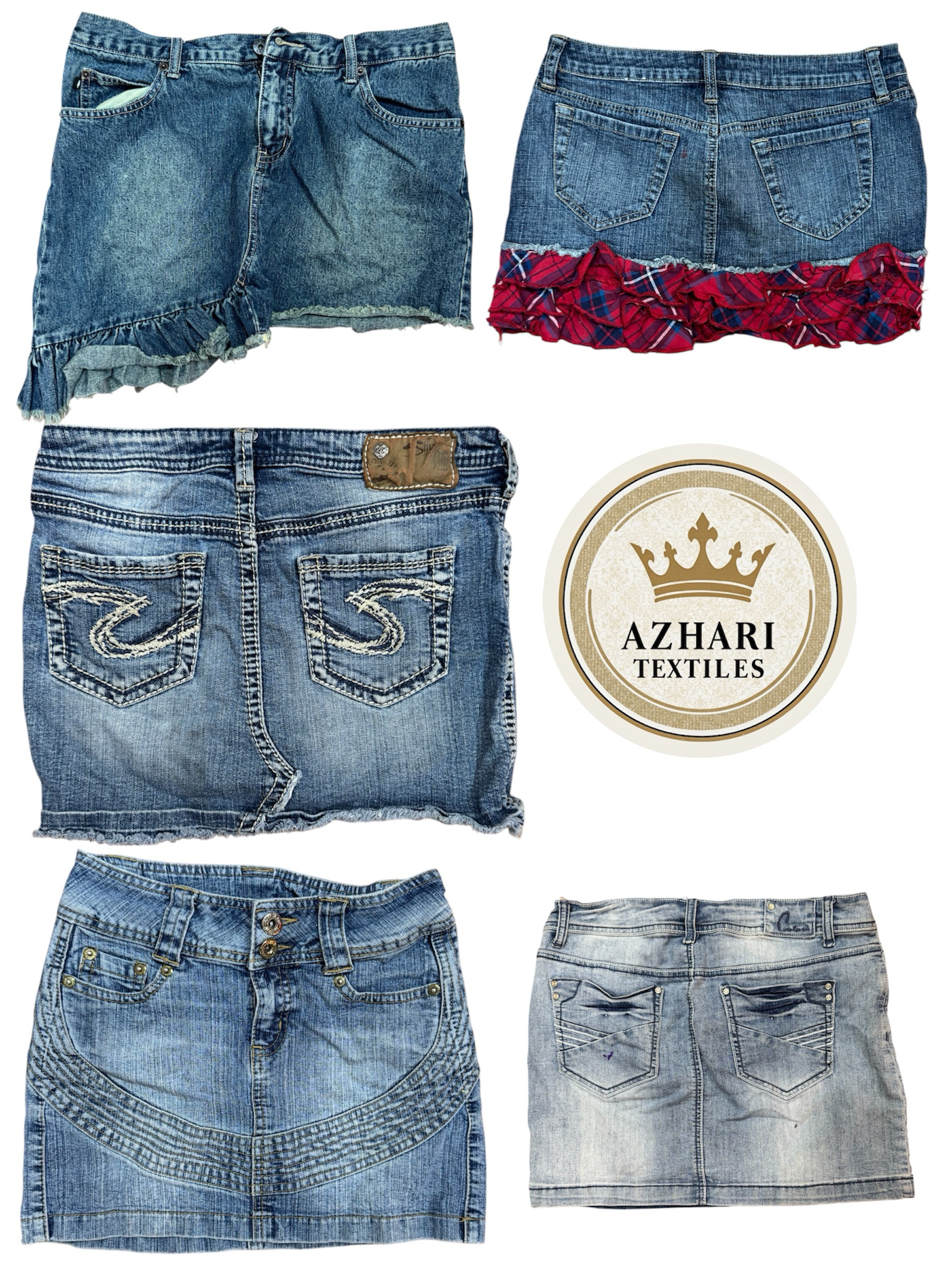 Y2K Paris Hilton vibe Denim mini skirt 10 pcs At 1..