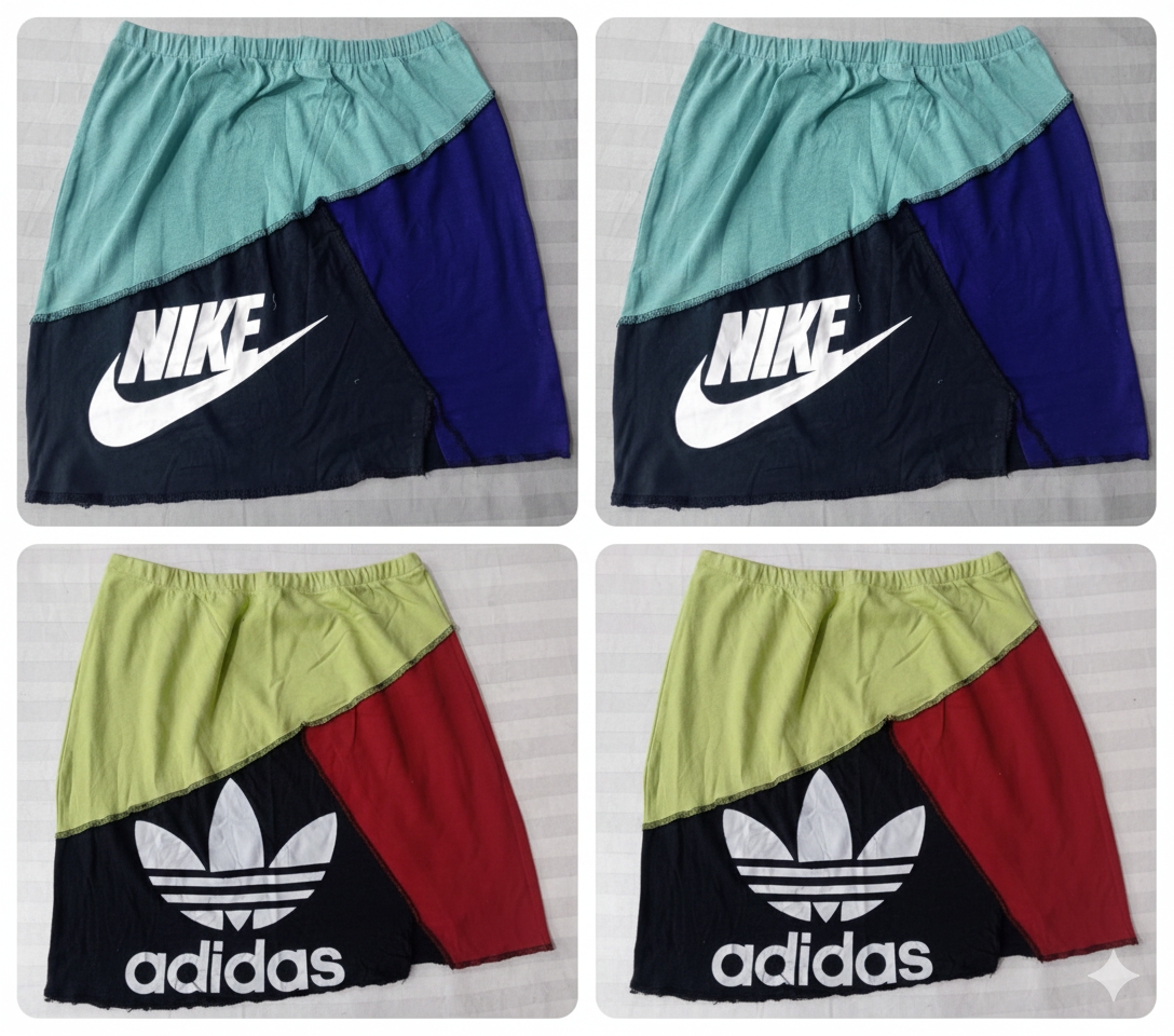 CR5681 Upcycled Branded Skirt